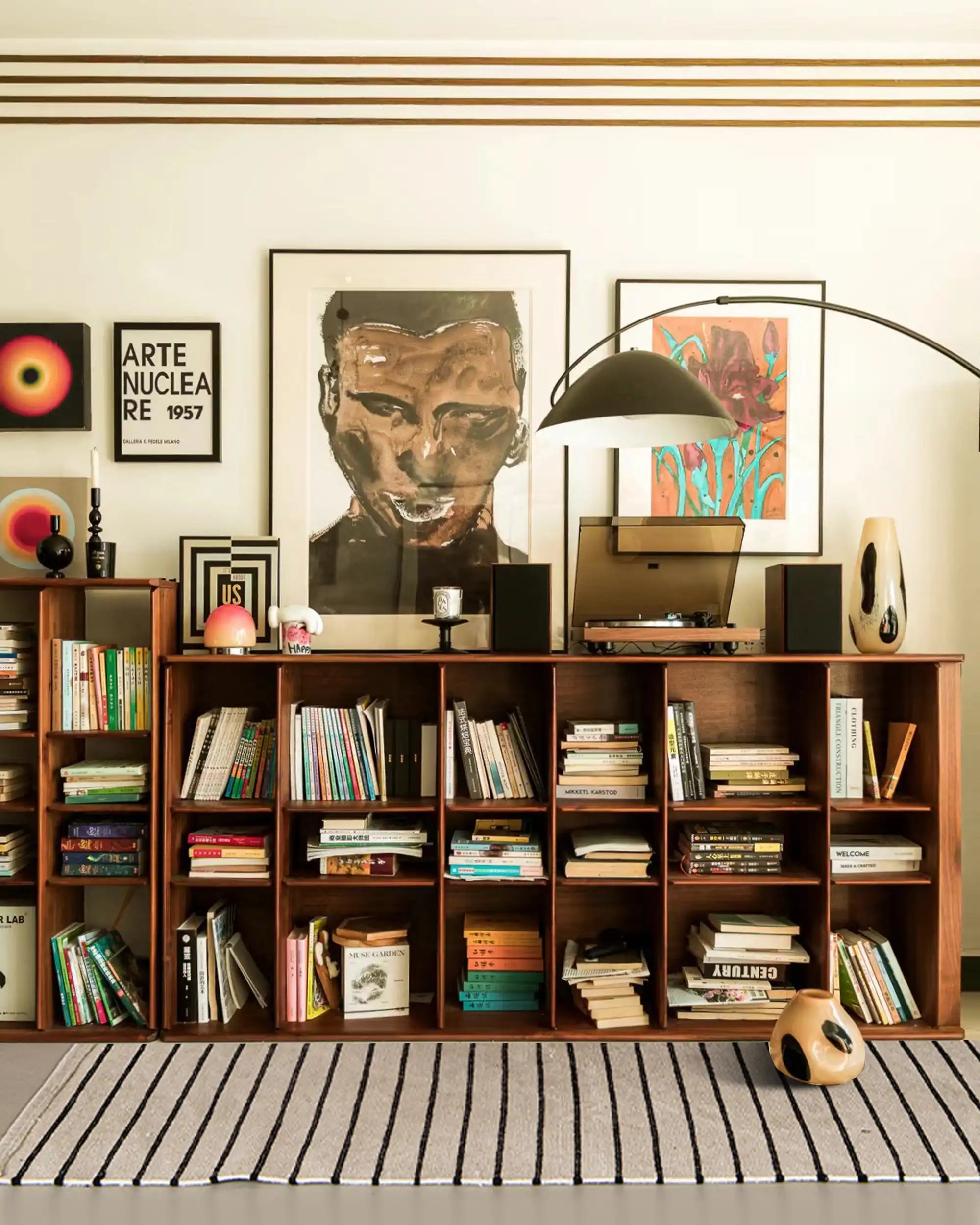 Plato Solid Wood Bookcase | Sideboard - at KUMO HOME