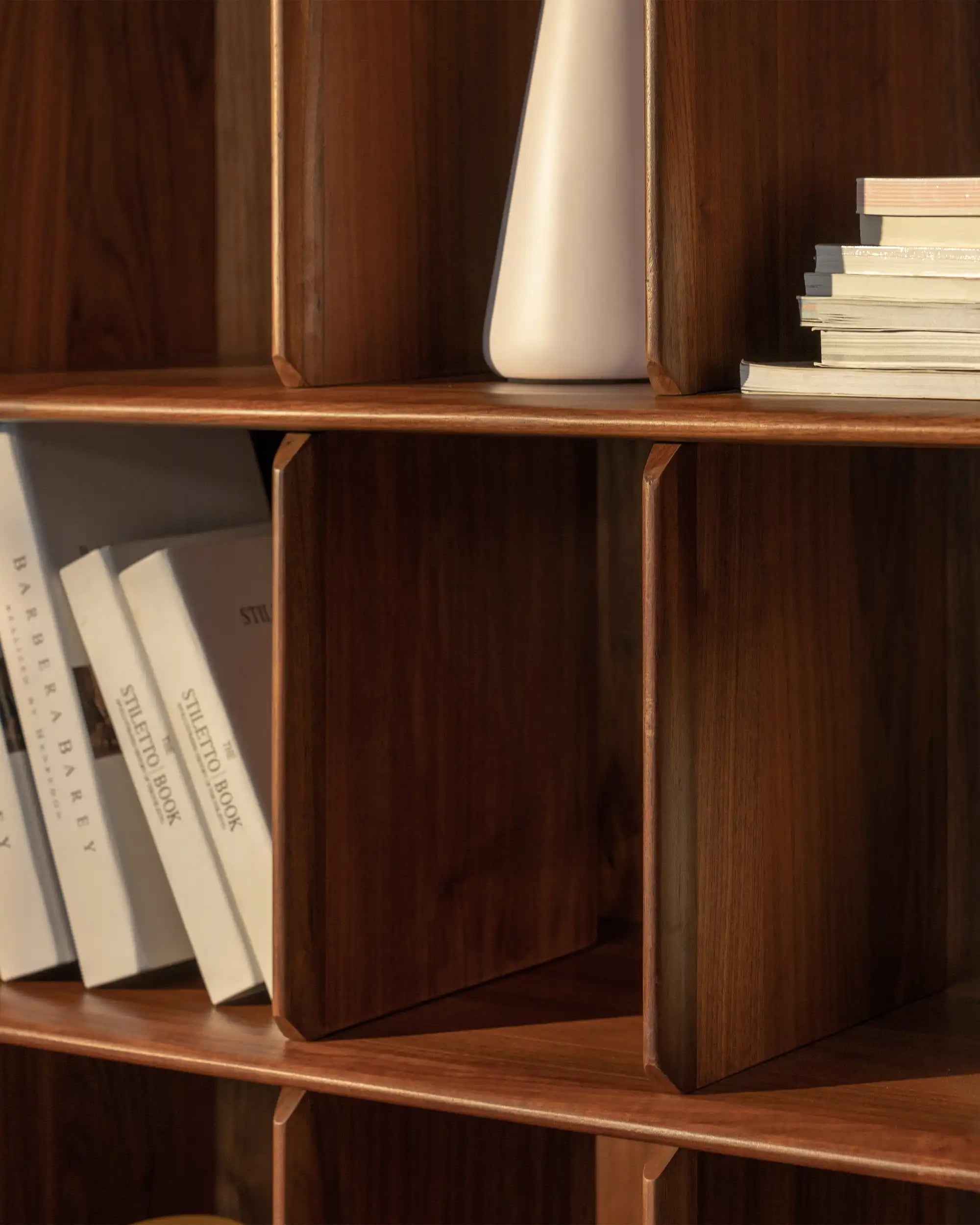 Plato Solid Wood Bookcase | Sideboard - at KUMO HOME