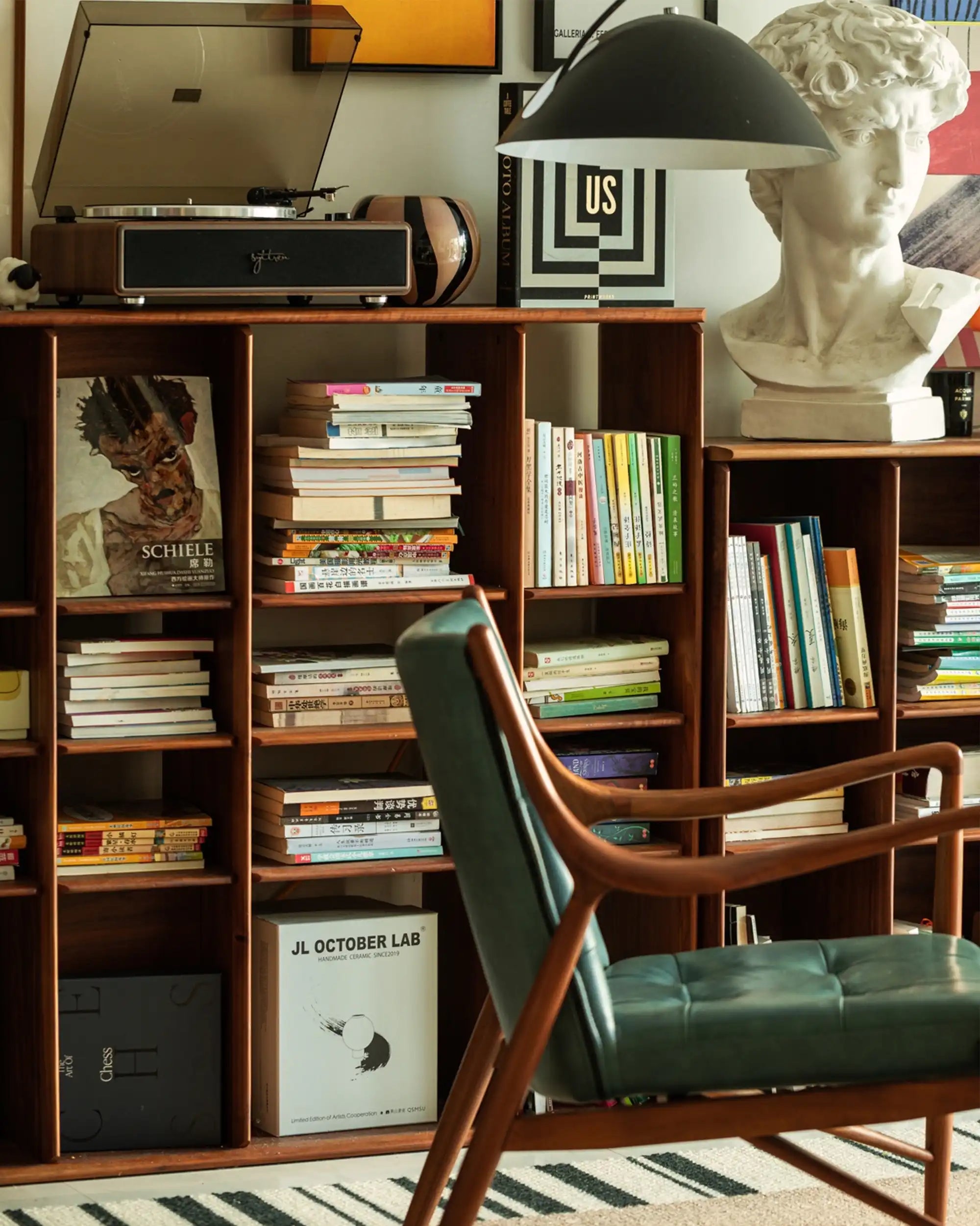 Plato Solid Wood Bookcase | Sideboard - at KUMO HOME
