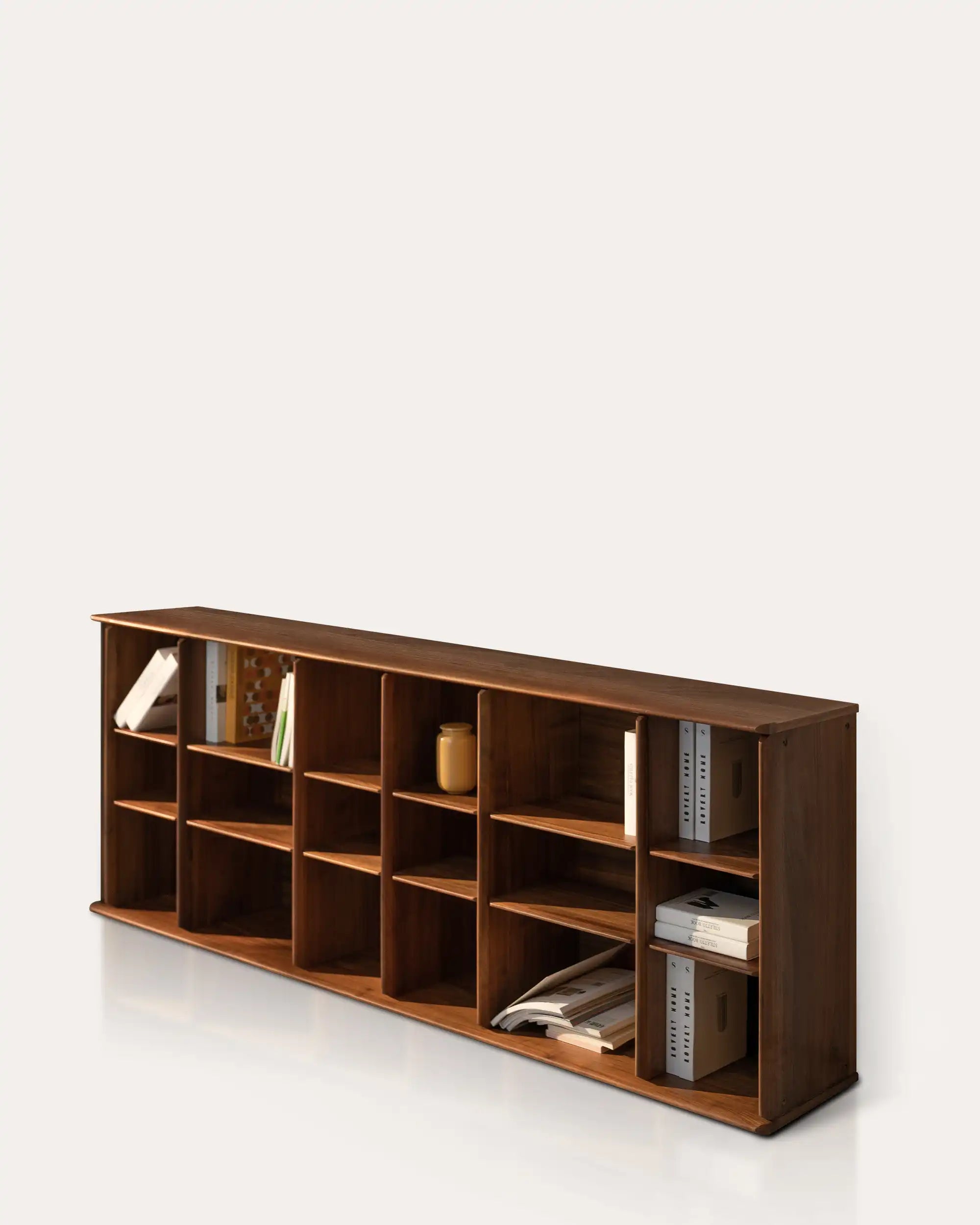 Plato Solid Wood Bookcase | Sideboard - at KUMO HOME