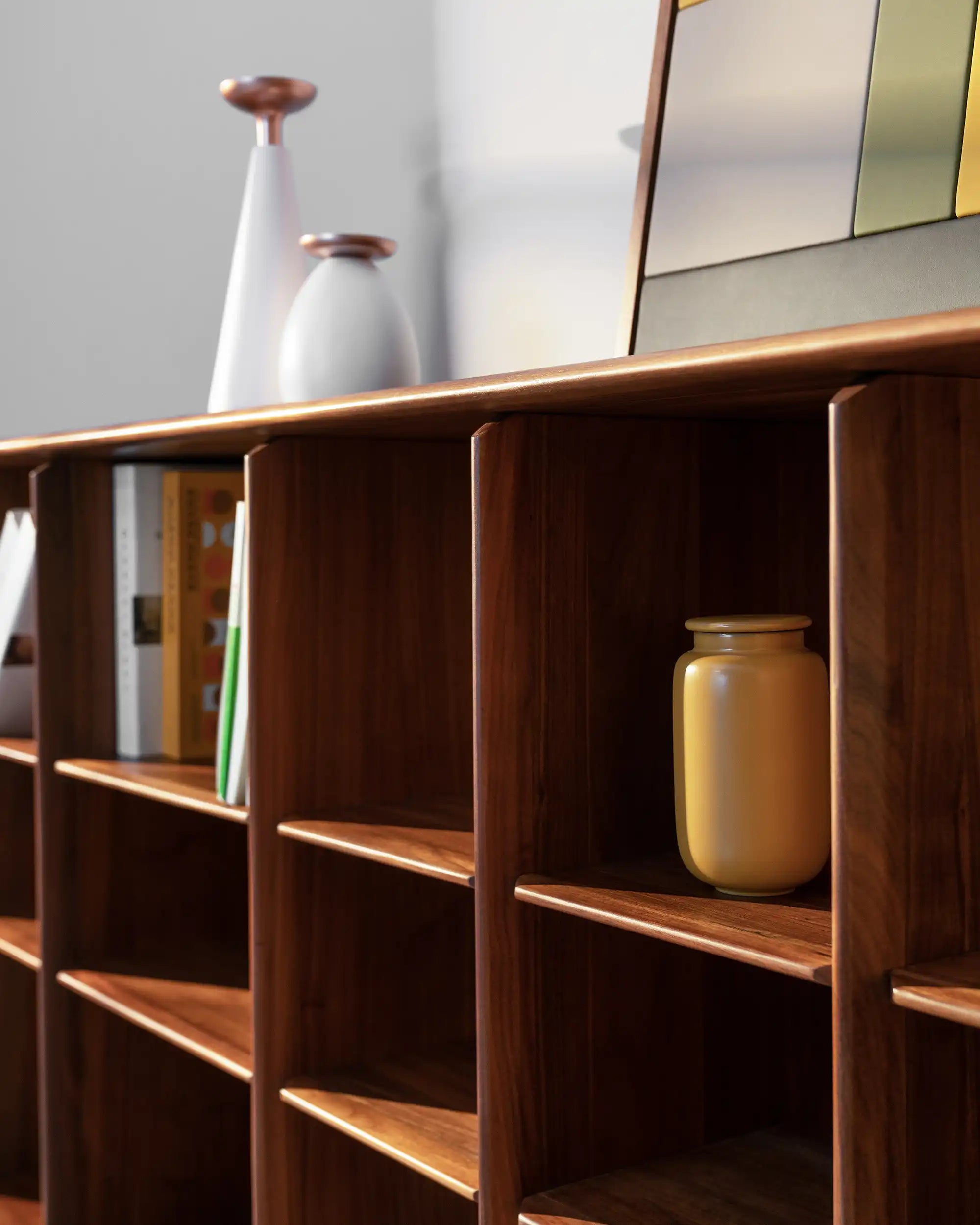 Plato Solid Wood Bookcase | Sideboard - at KUMO HOME