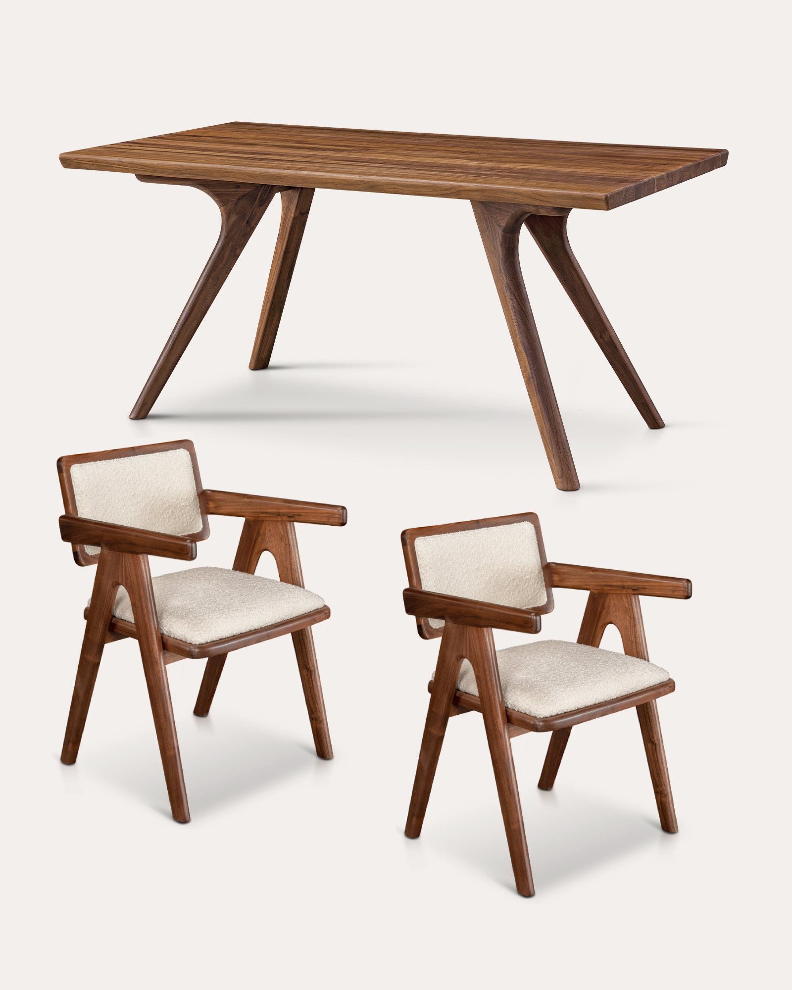 Monarch Dining Table Set With Siena Chairs - at KUMO HOME