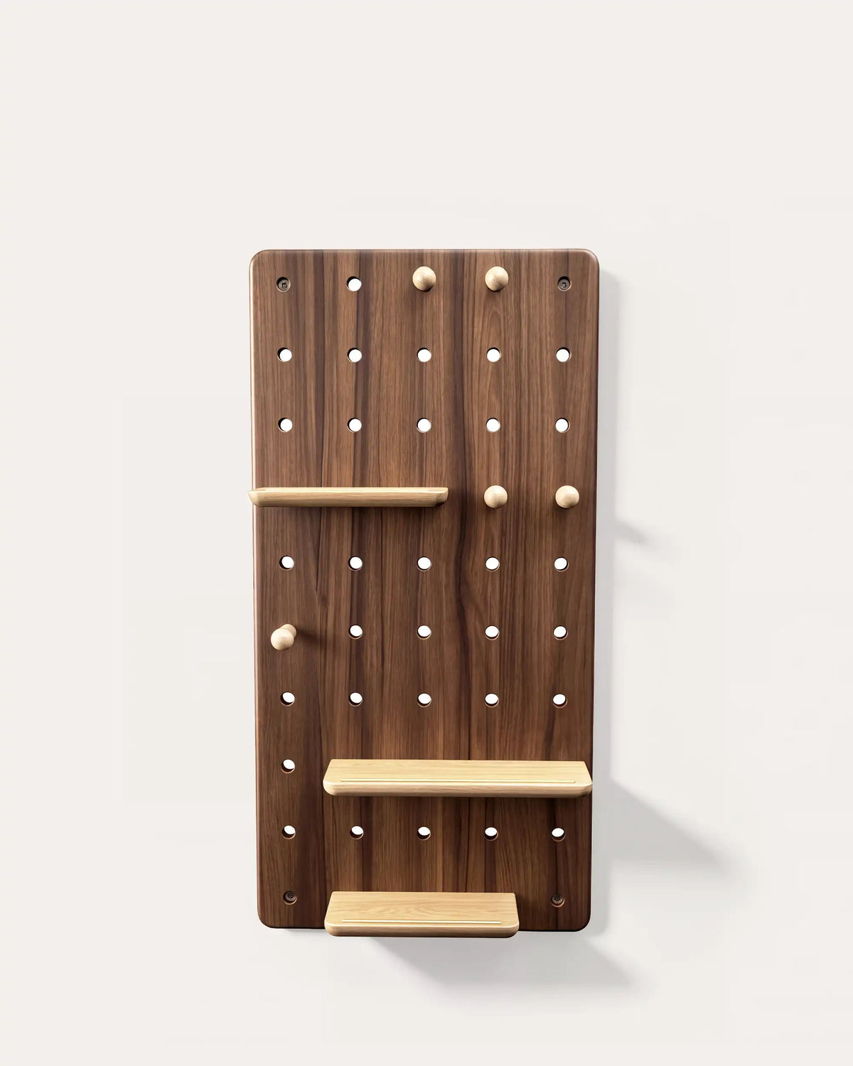 Soho Wooden Pegboard | Modular Storage | Wall Hooks Shelf | | KUMO HOME