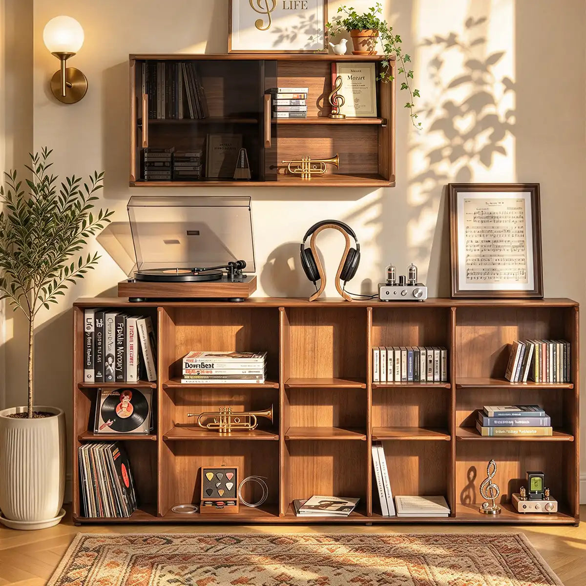 How to Choose the Right Bookcase Size for Books, Records, and Daily Storage