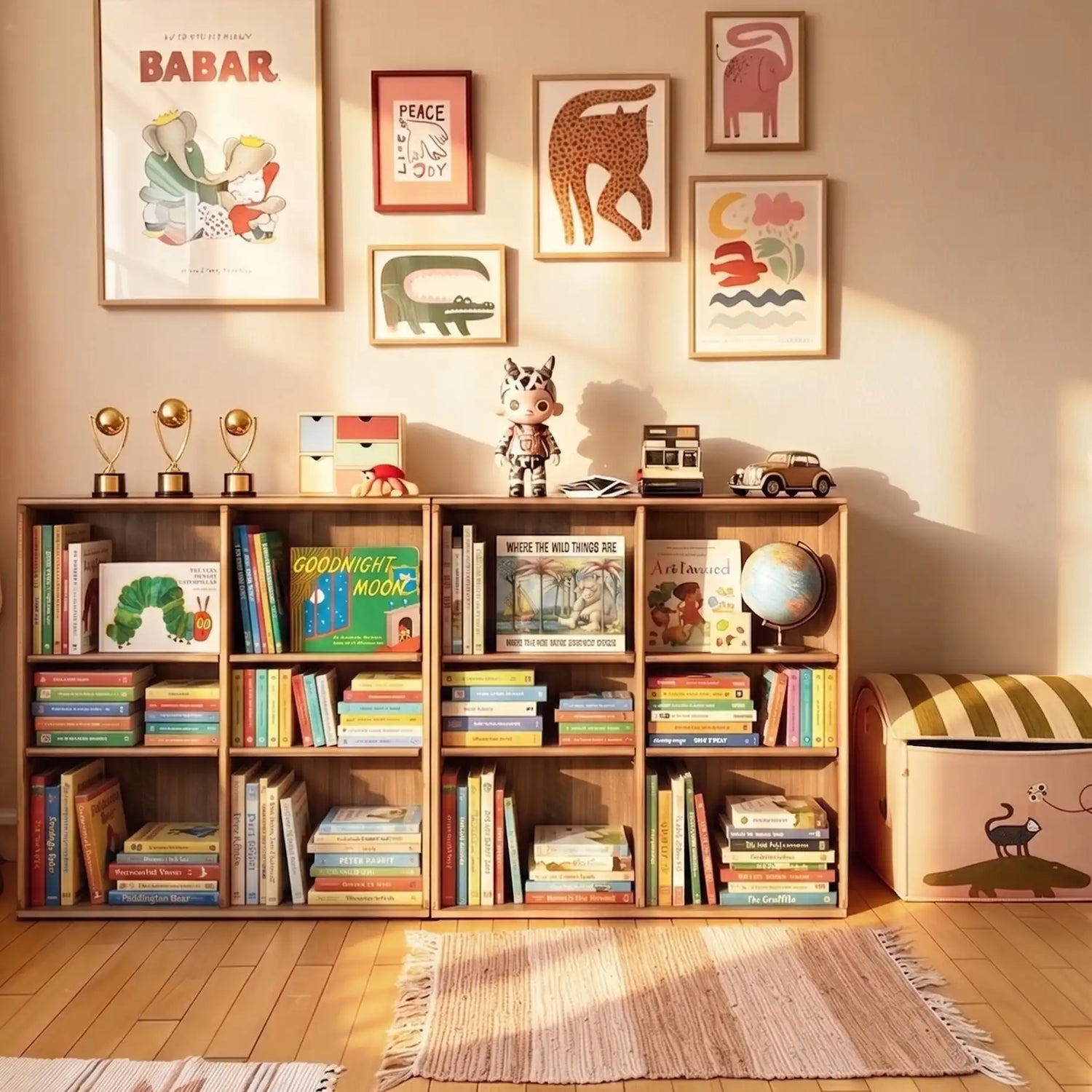 What is the best way to store children's books?