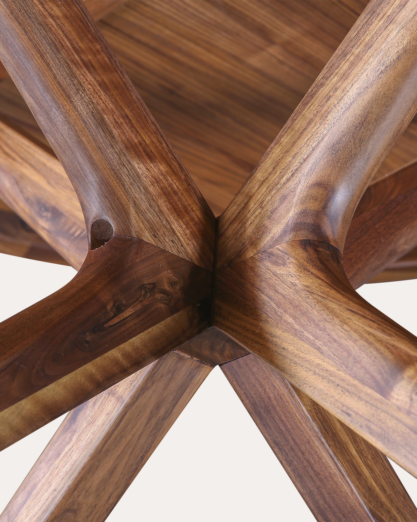 Walnut Round Dining Table