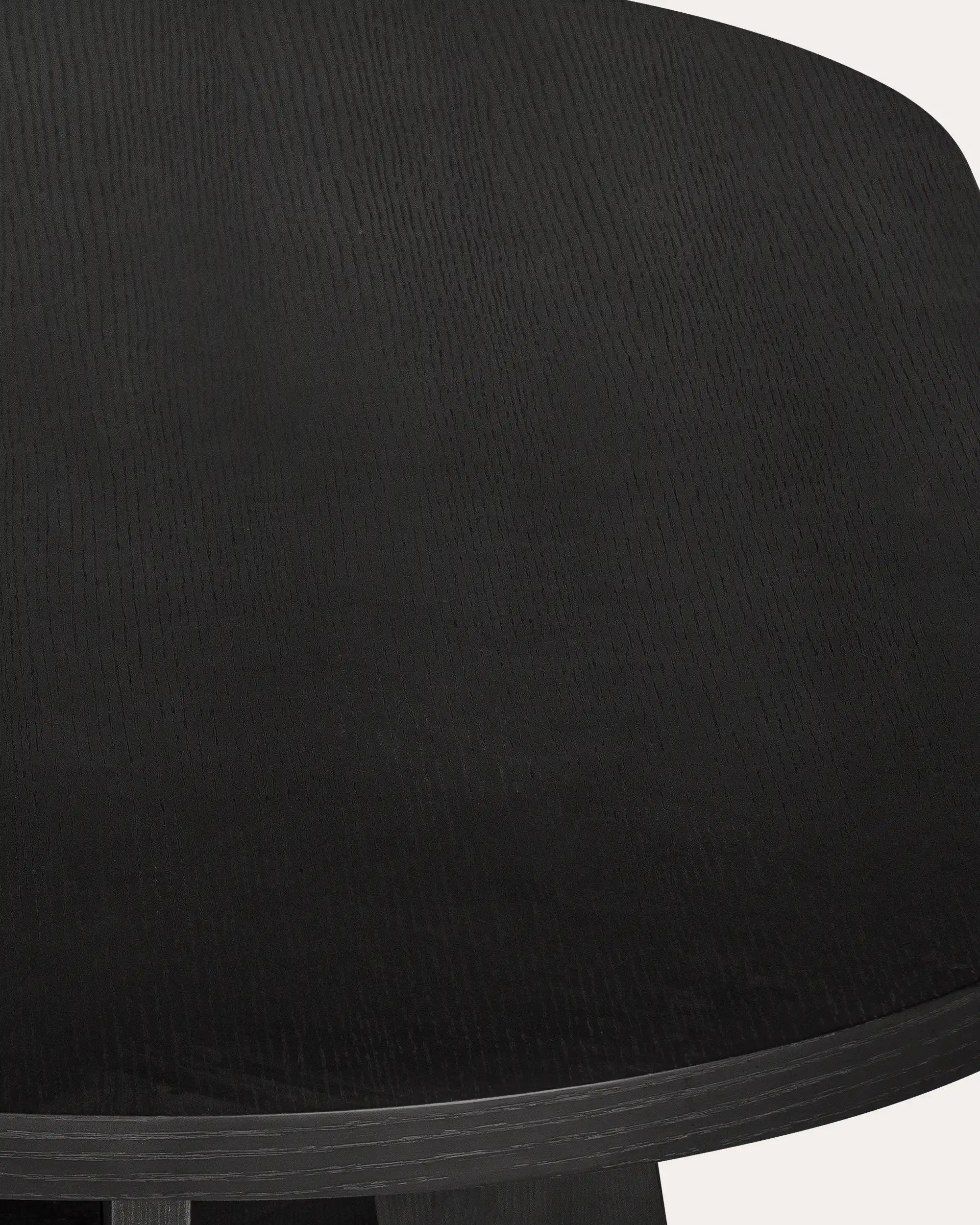 Hana Black Oval Dining Table - at KUMO HOME