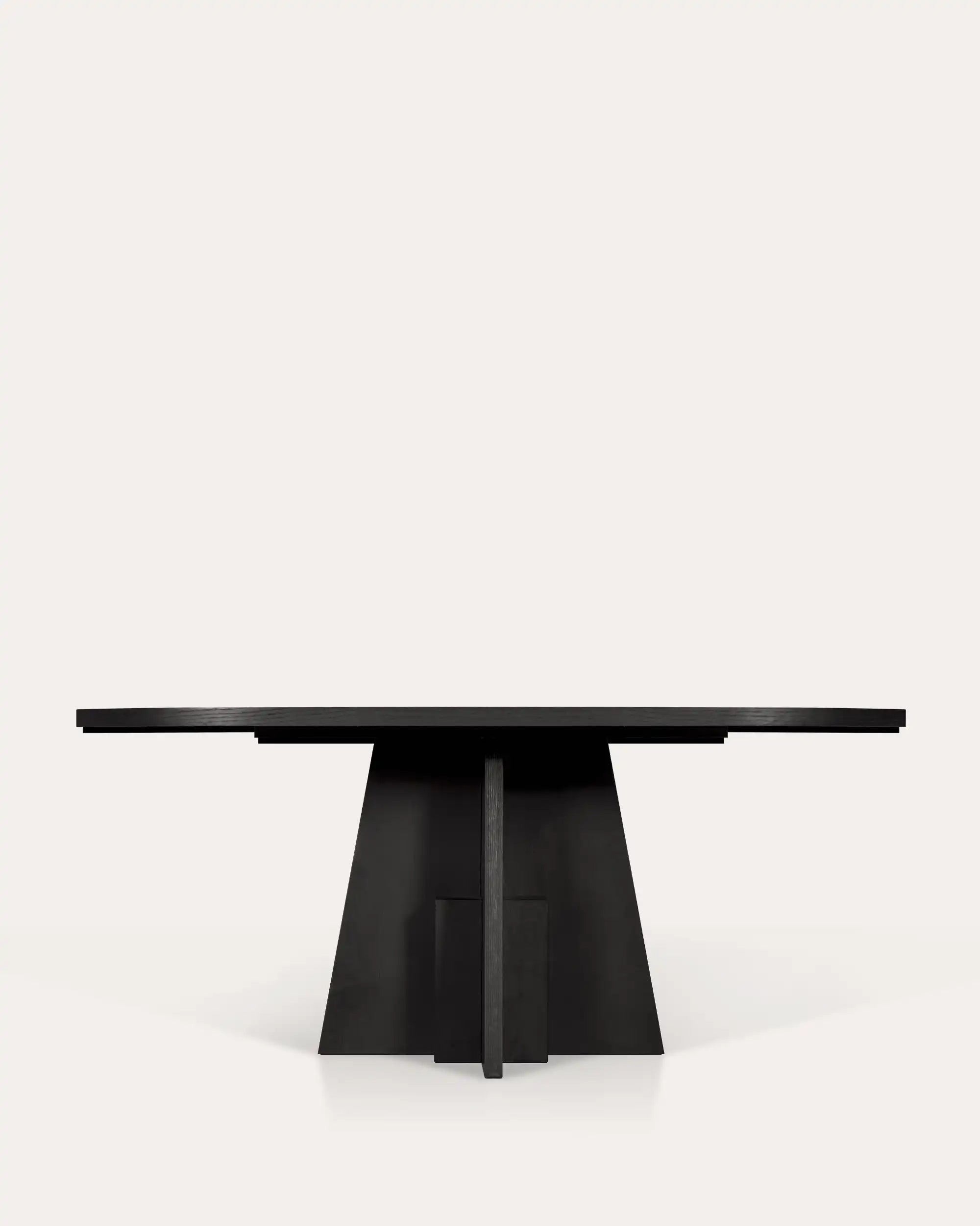 Hana Black Oval Dining Table - at KUMO HOME