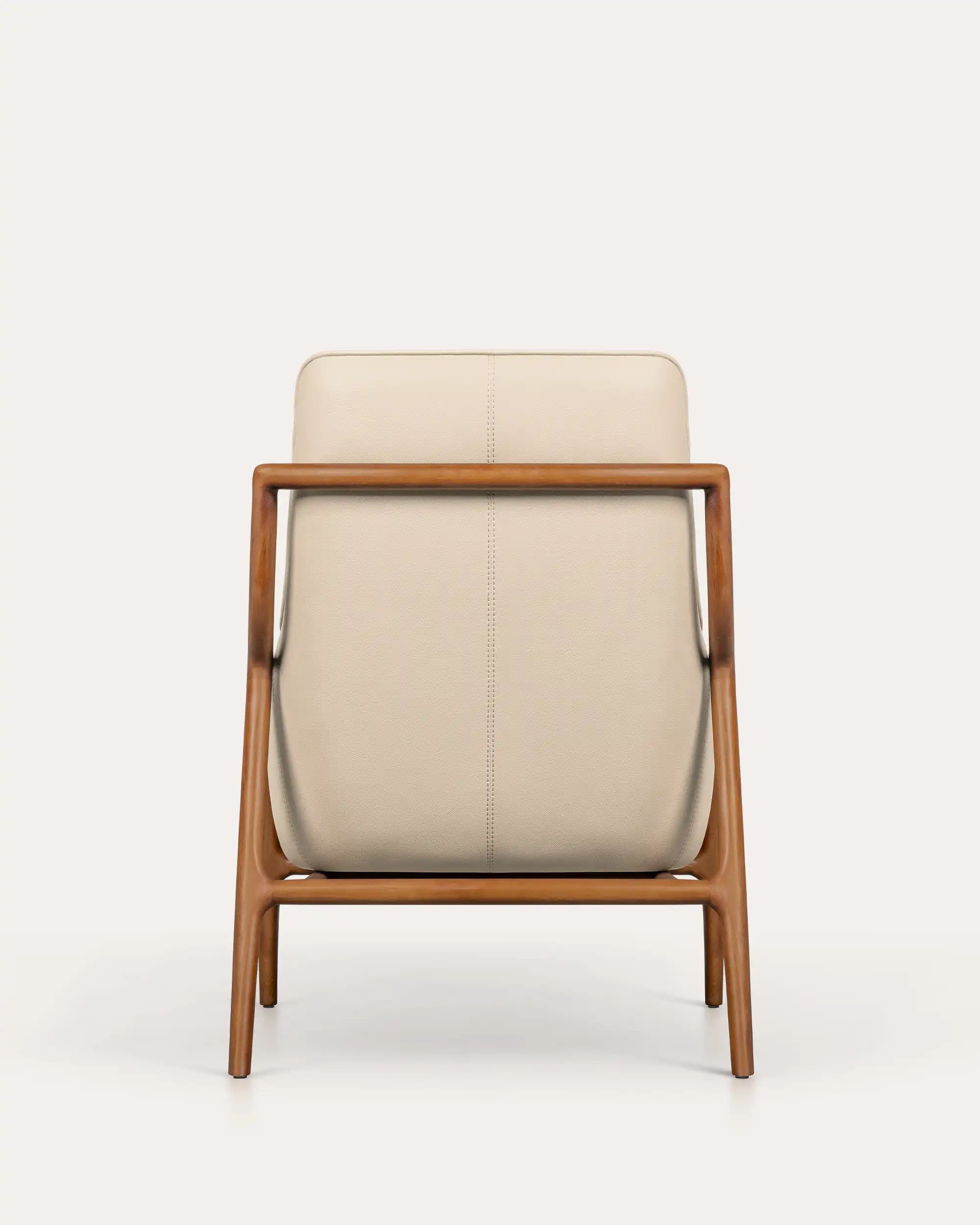 Windsor Creamy Leather Lounge Chair