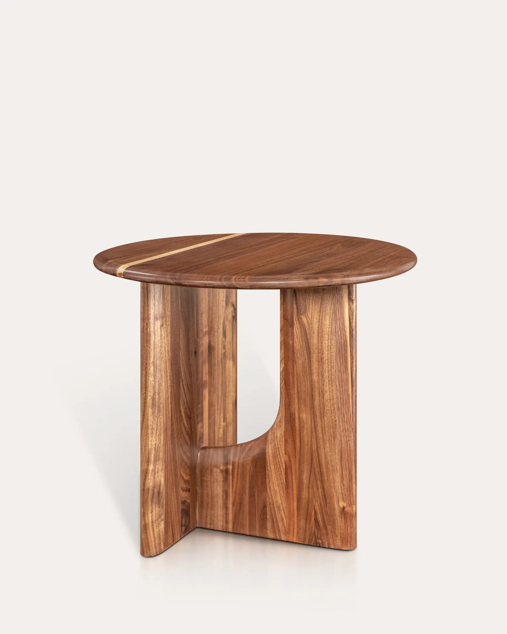 Edge Walnut Accent Table - at KUMO HOME