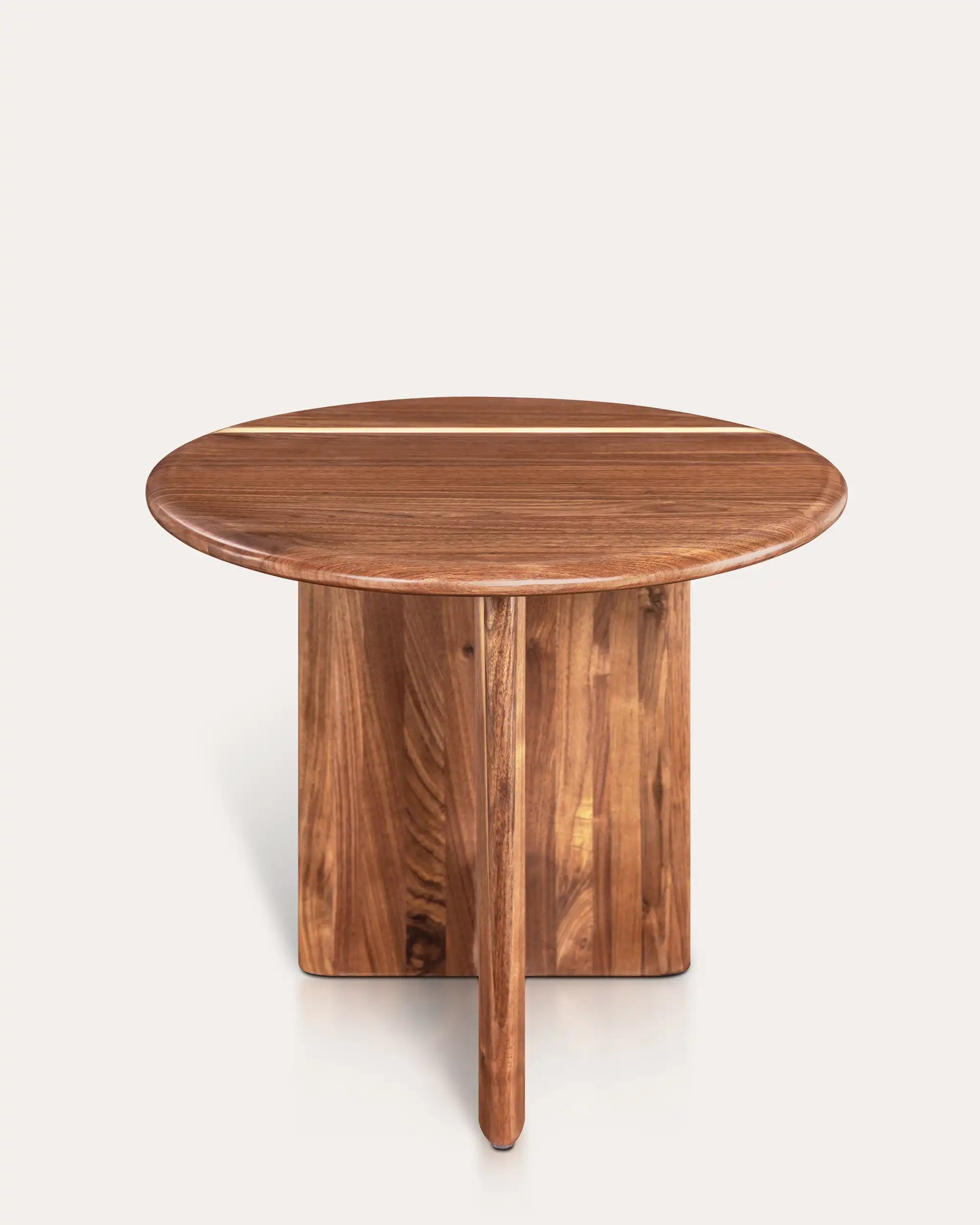 Edge Walnut Accent Table - at KUMO HOME
