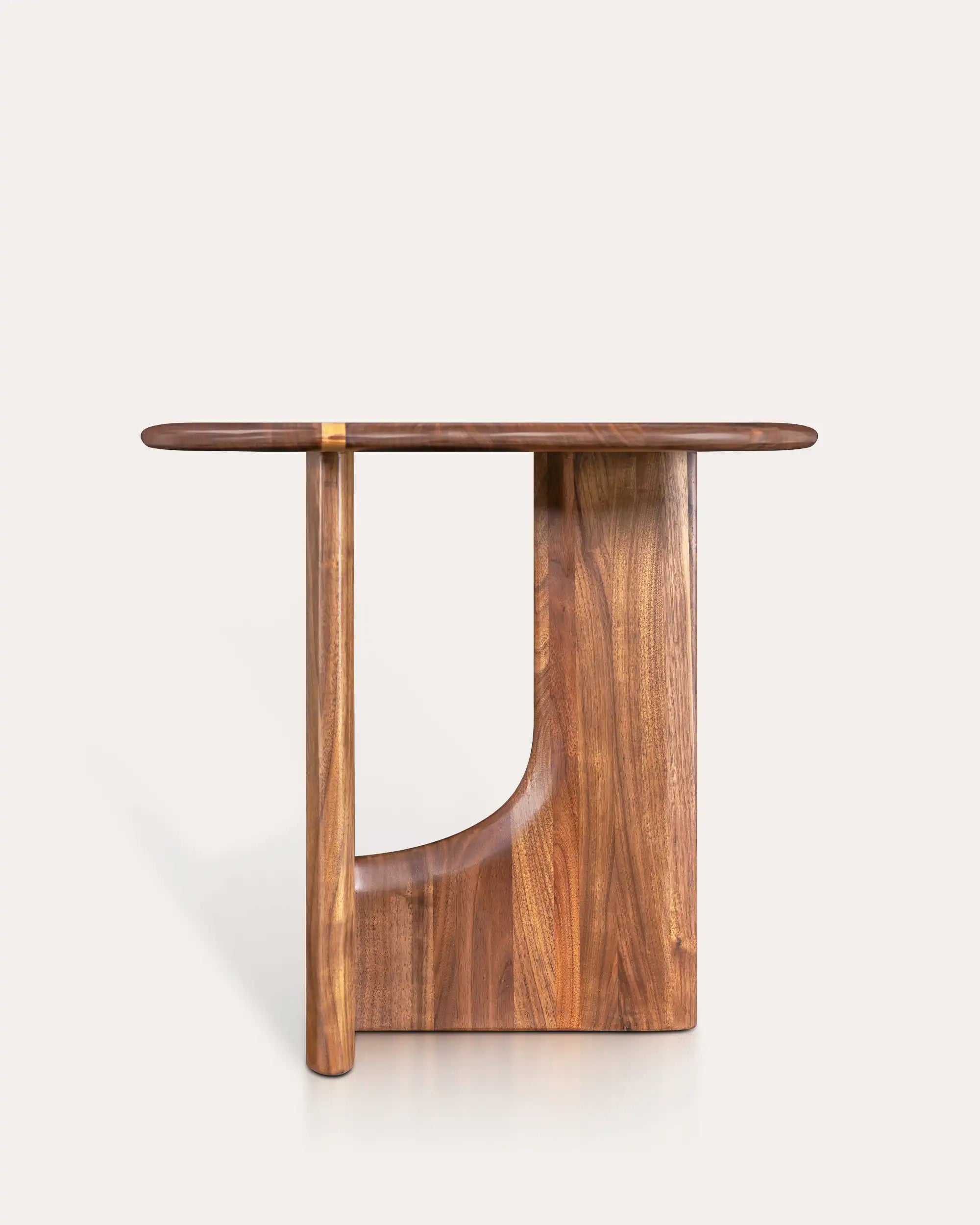 Edge Walnut Accent Table - at KUMO HOME