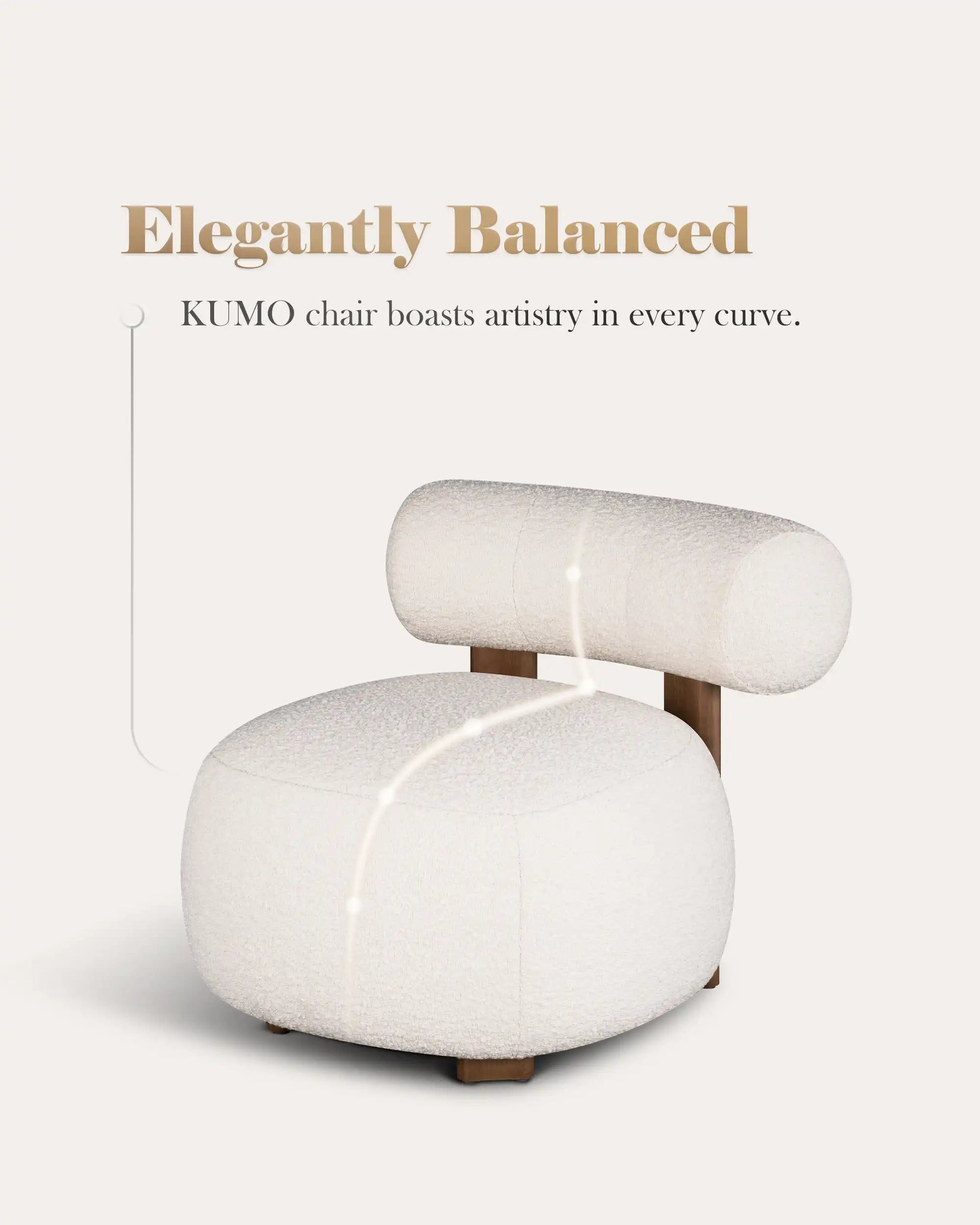Kumo Accent Chair - at KUMO HOME