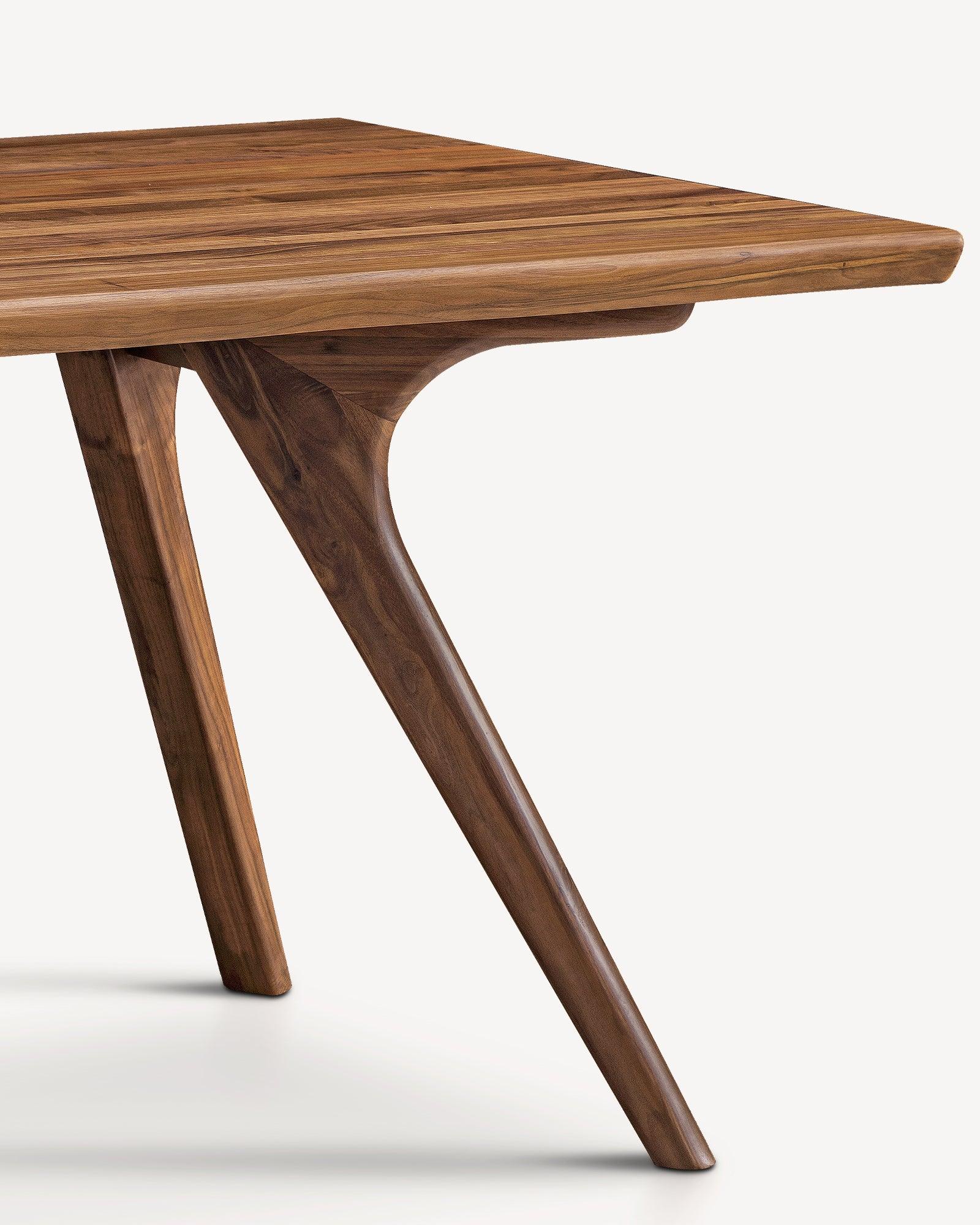 Black Walnut Slab Dining Table - at KUMO HOME