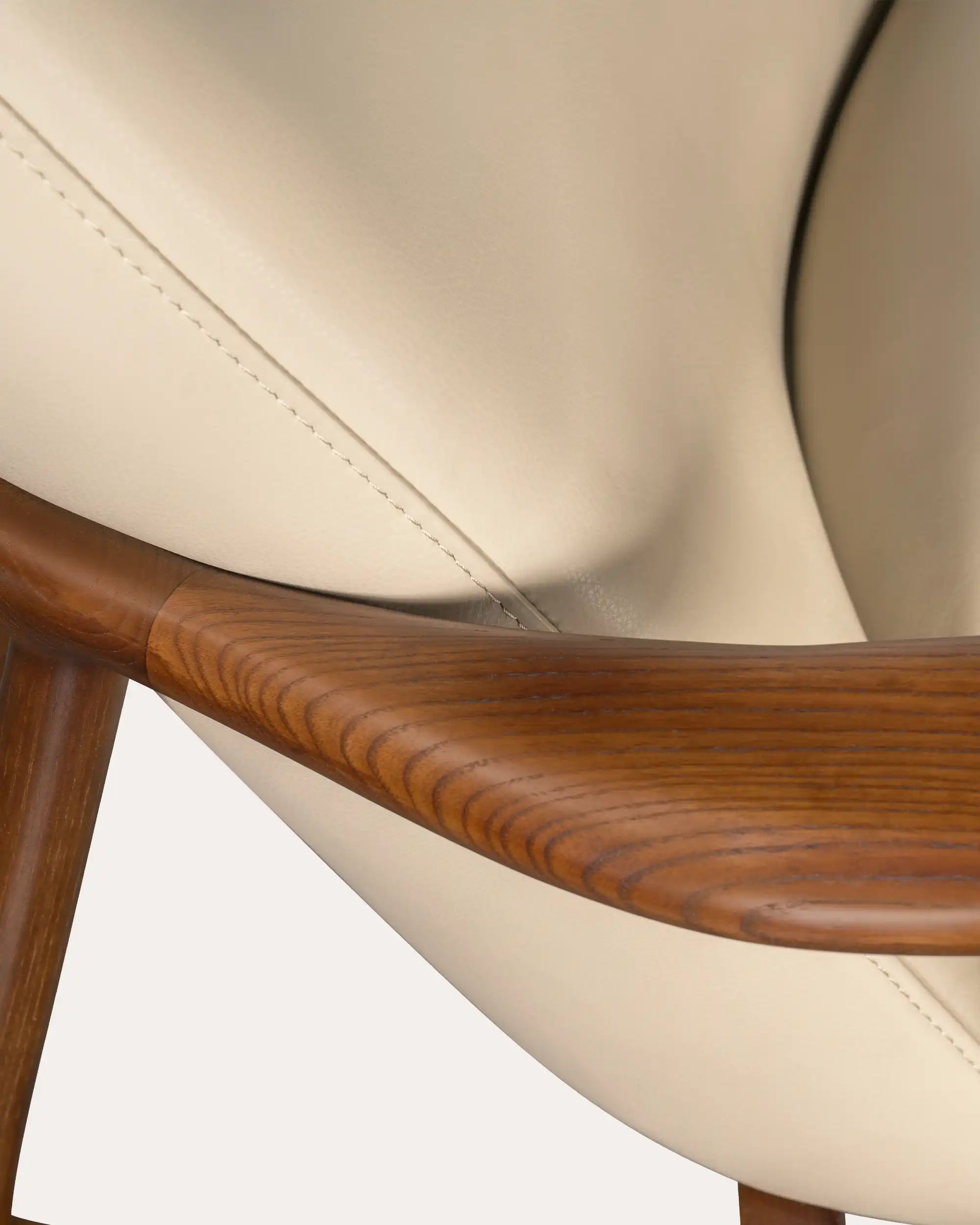 Nomad Walnut Leather Chair | Lounge Chair
