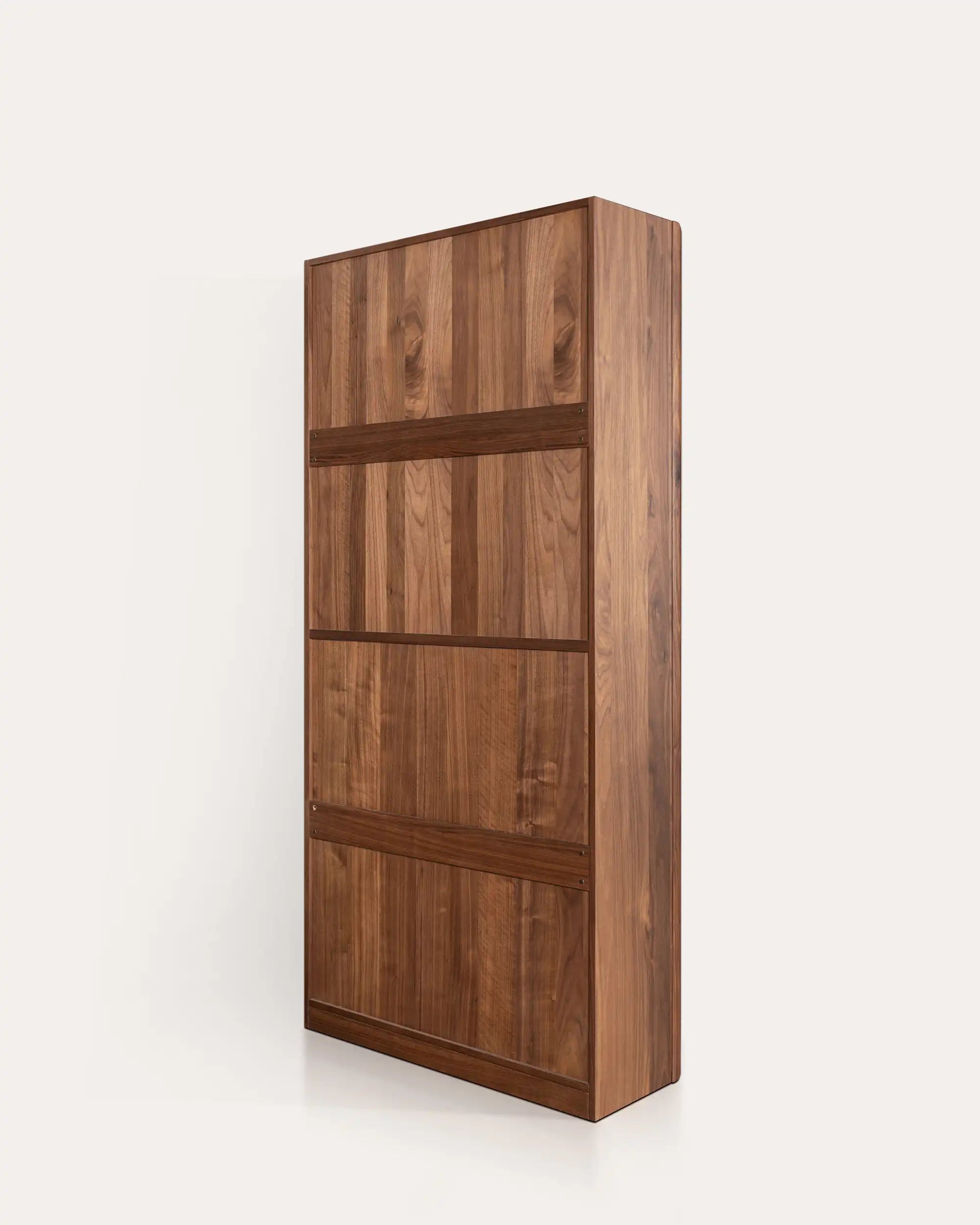 Plato Horizon Walnut & Glass Collector’s Display Cabinet | | KUMO HOME
