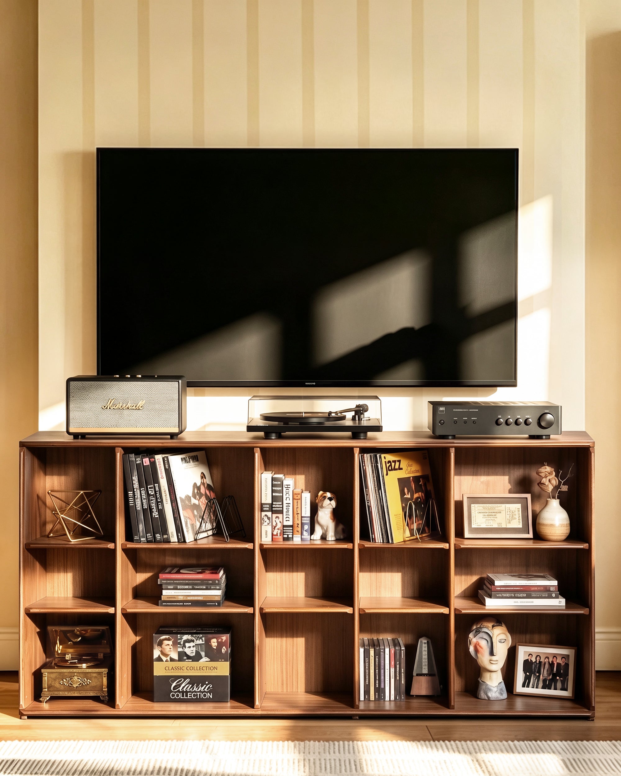 Plato Solid Wood Bookcase | Plato TV Console Cabinet