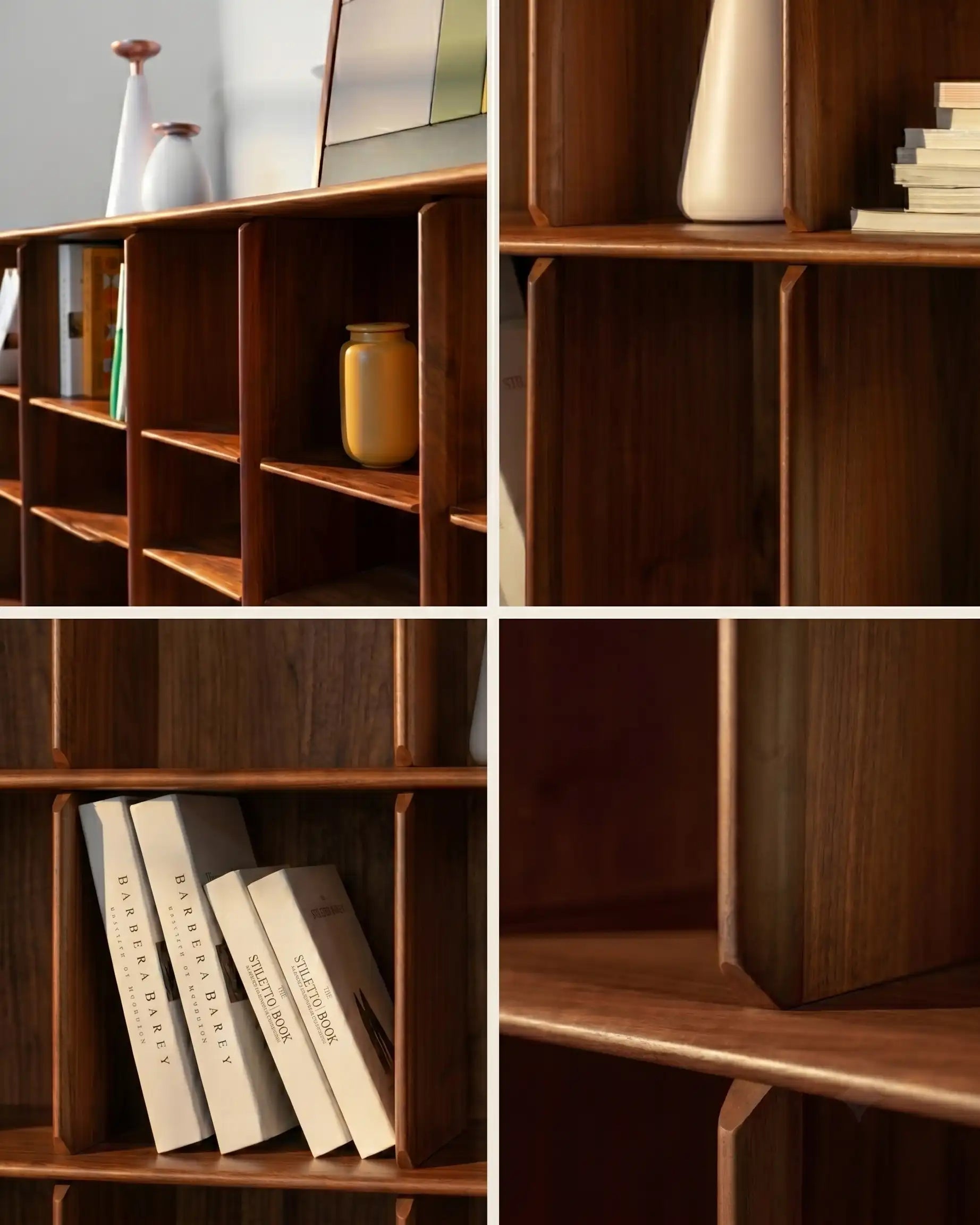 Plato Solid Wood Bookcase | Bookshelf | Sideboard | | KUMO HOME