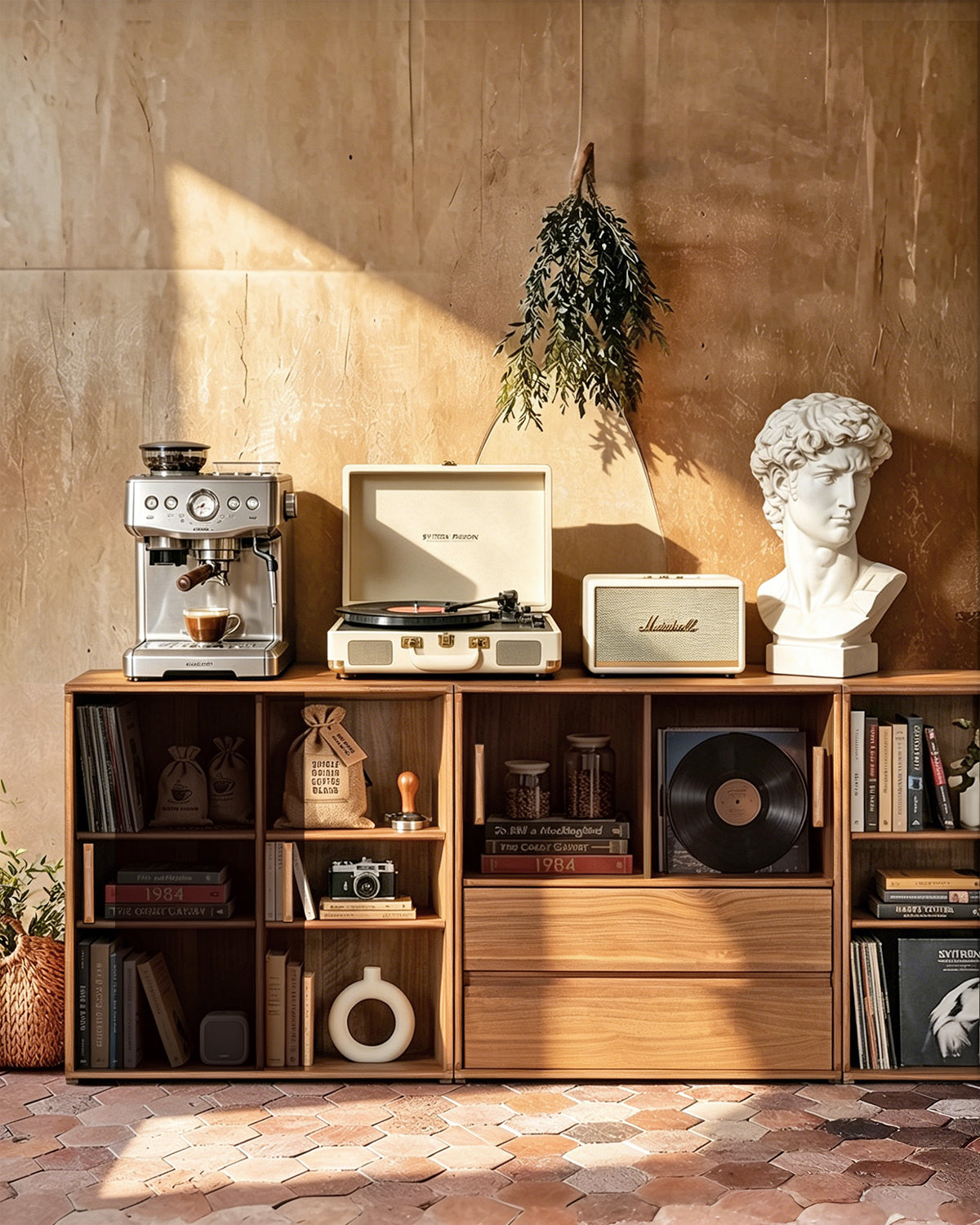 Soho Walnut Bookcase | Modular Design - Bookshelf | | KUMO HOME