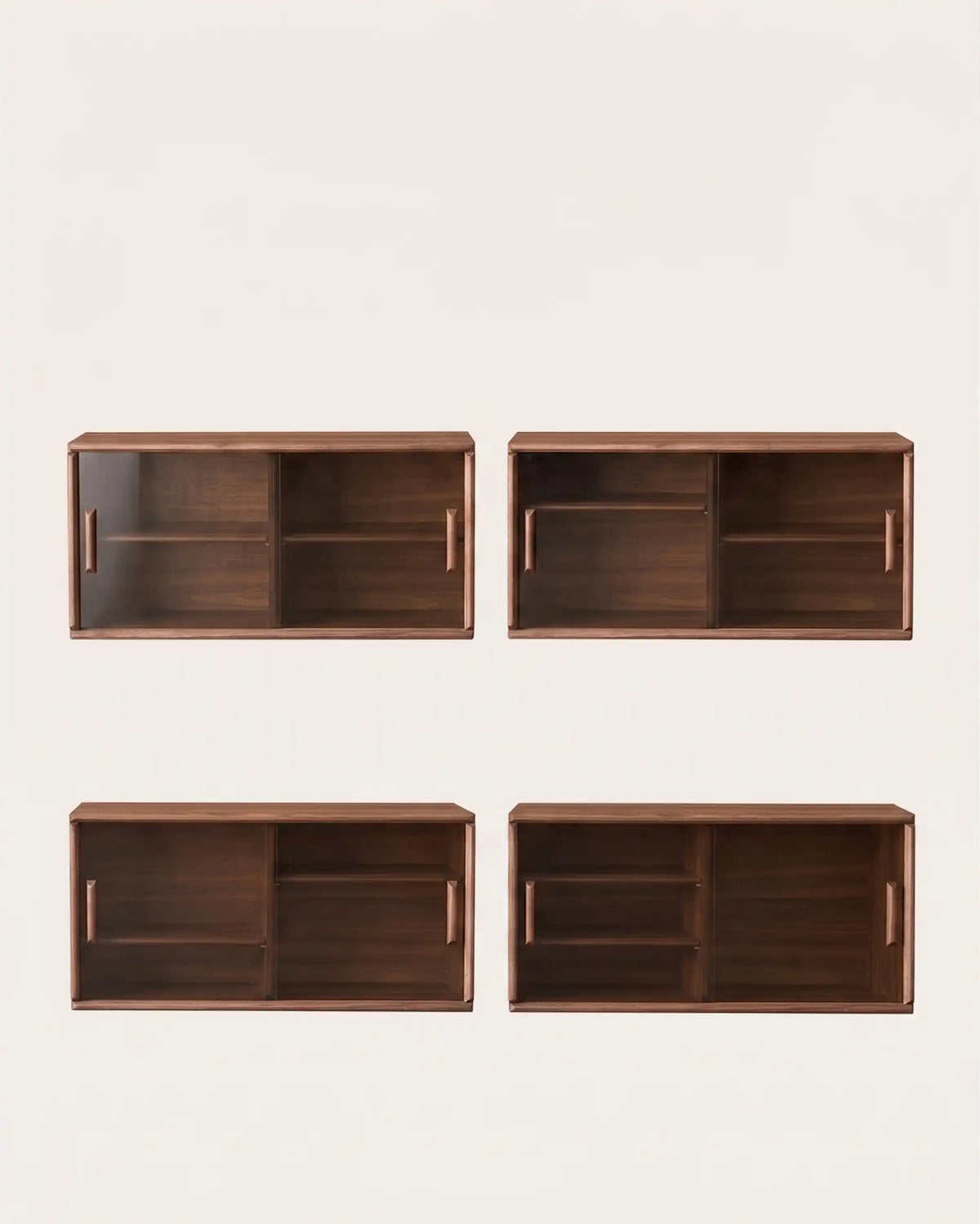 Soho Wall Shelf Wall-Mounted Cabinet | Glass Doors | KUMOHOME | | KUMO HOME