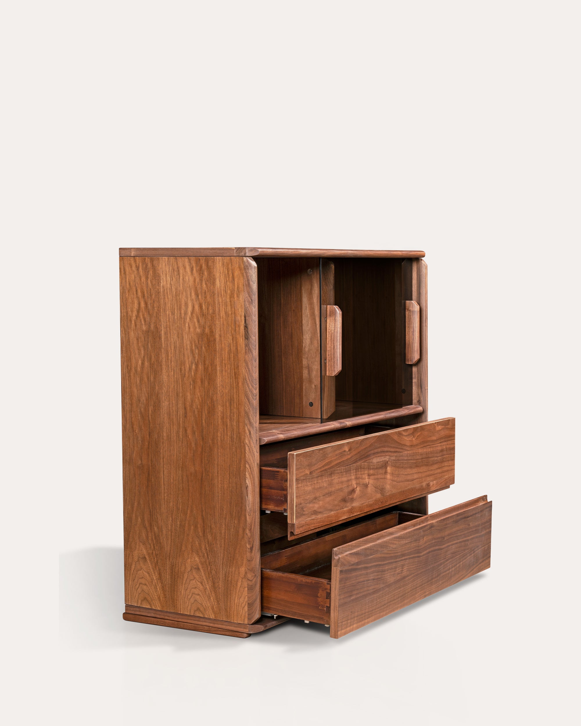 Soho Walnut Bookcase | Modular Design - Drawer Bookcase | | KUMO HOME