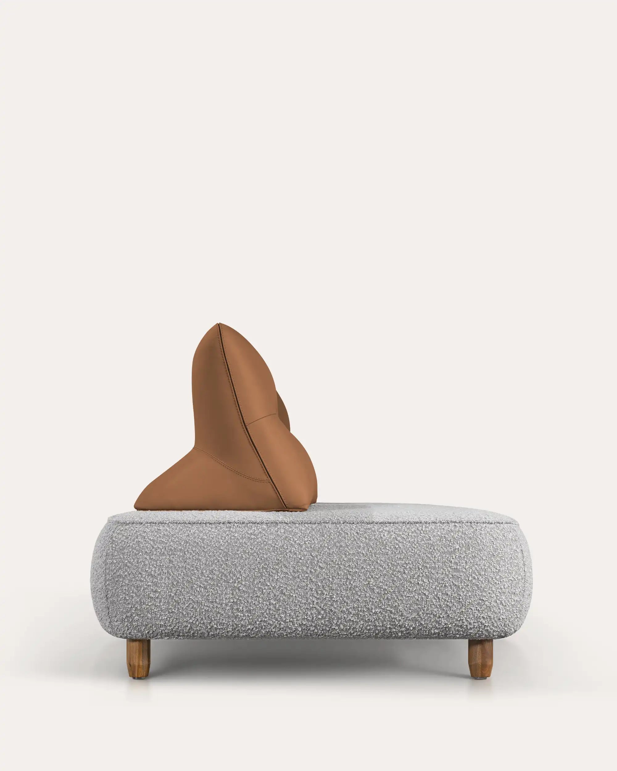 Tilda Boucle Modular Sofa - Ocher Brown - at KUMO HOME