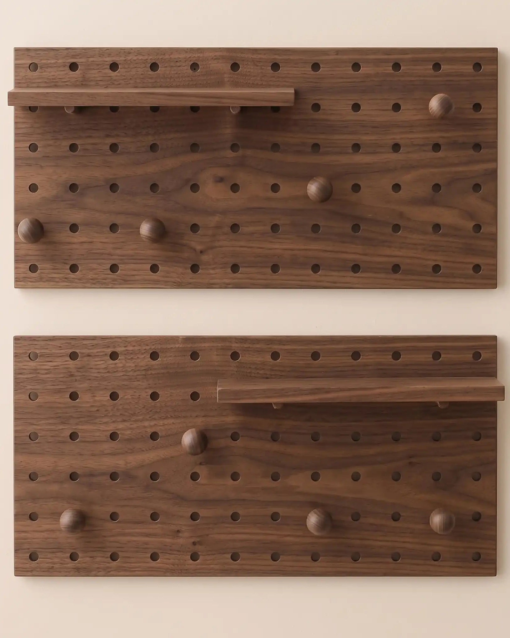Soho Wooden Pegboard | Modular Storage | Wall Hooks Shelf