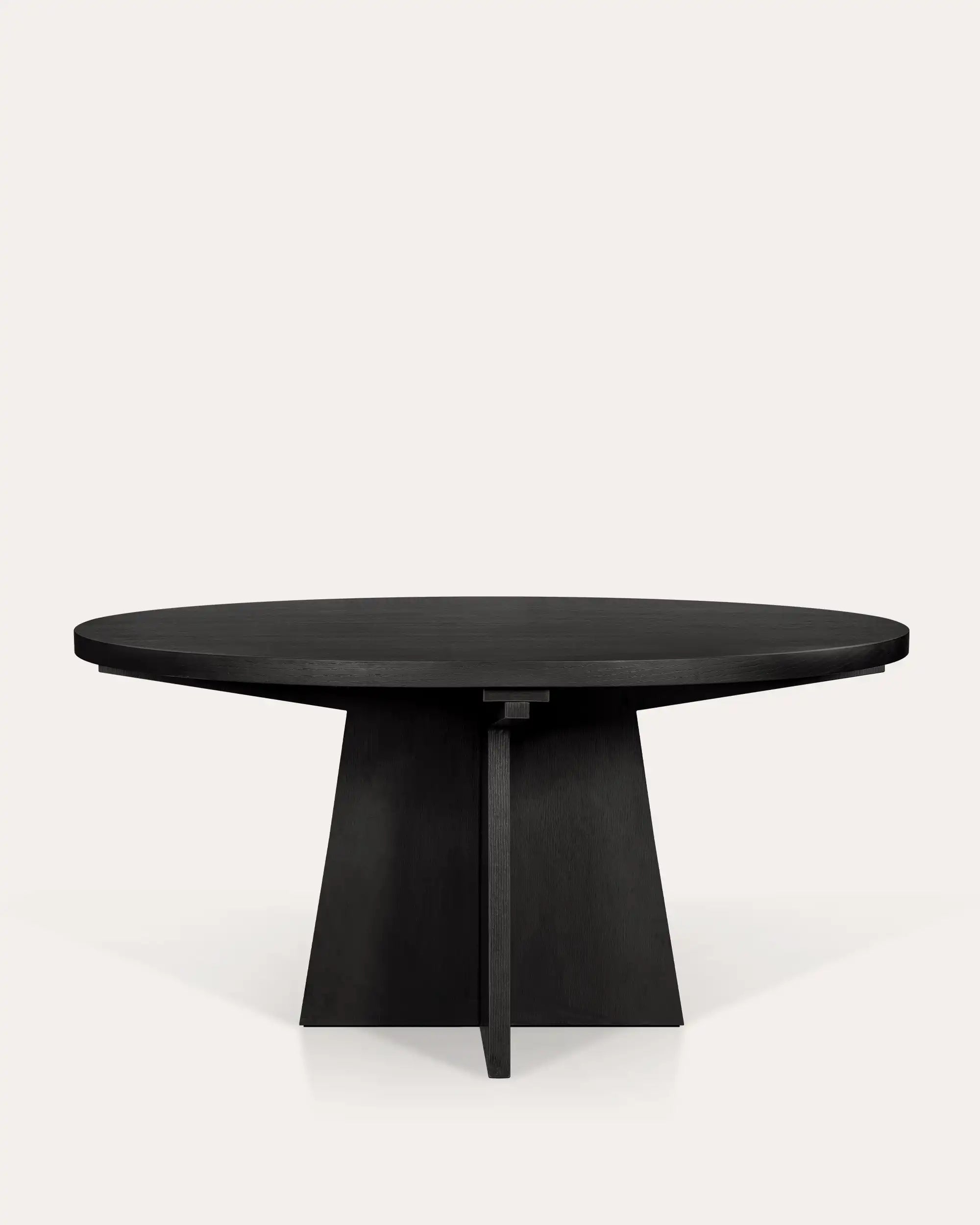 Black Round Dining Table - at KUMO HOME