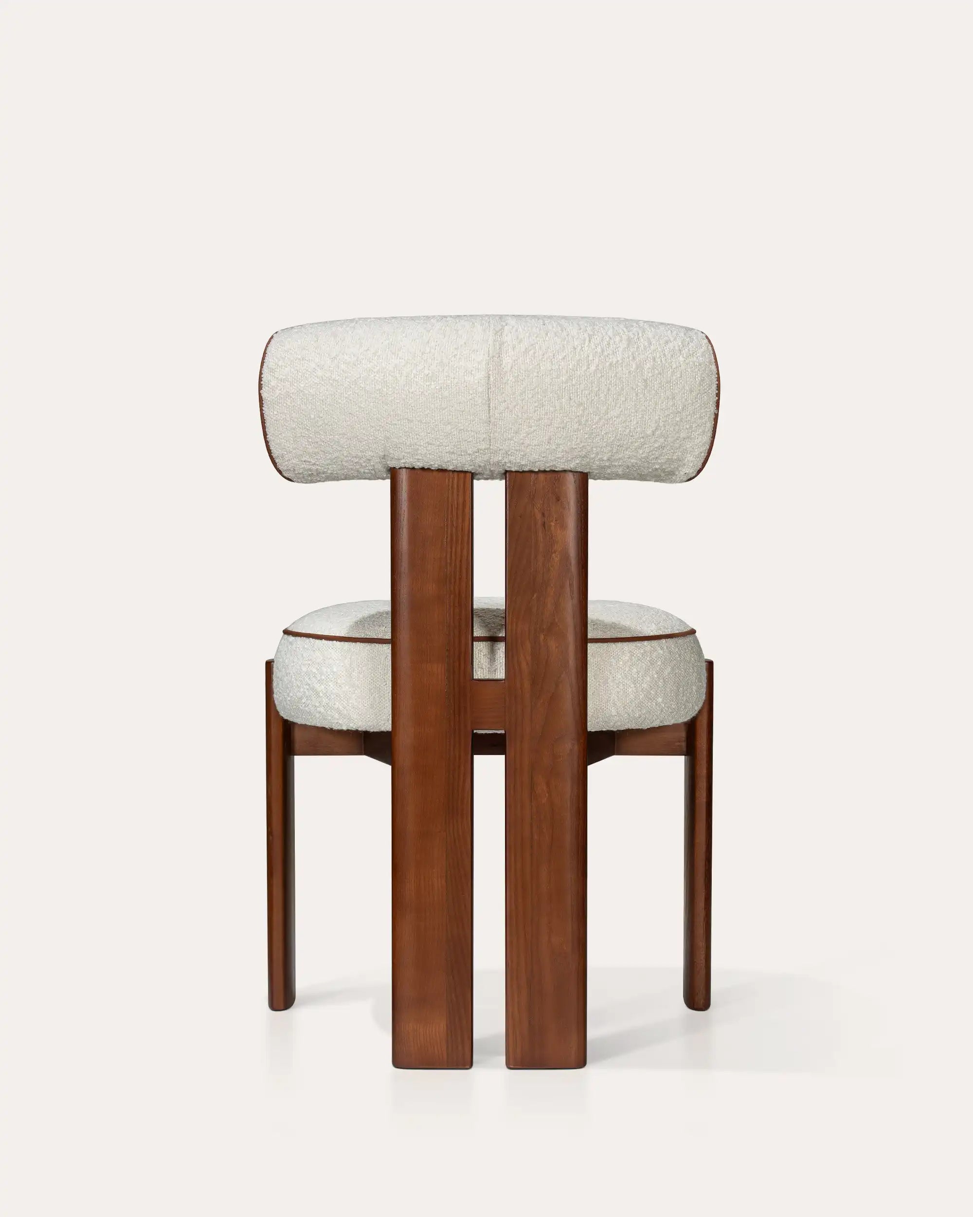 Amber Boucle Dining Chair - at KUMO HOME