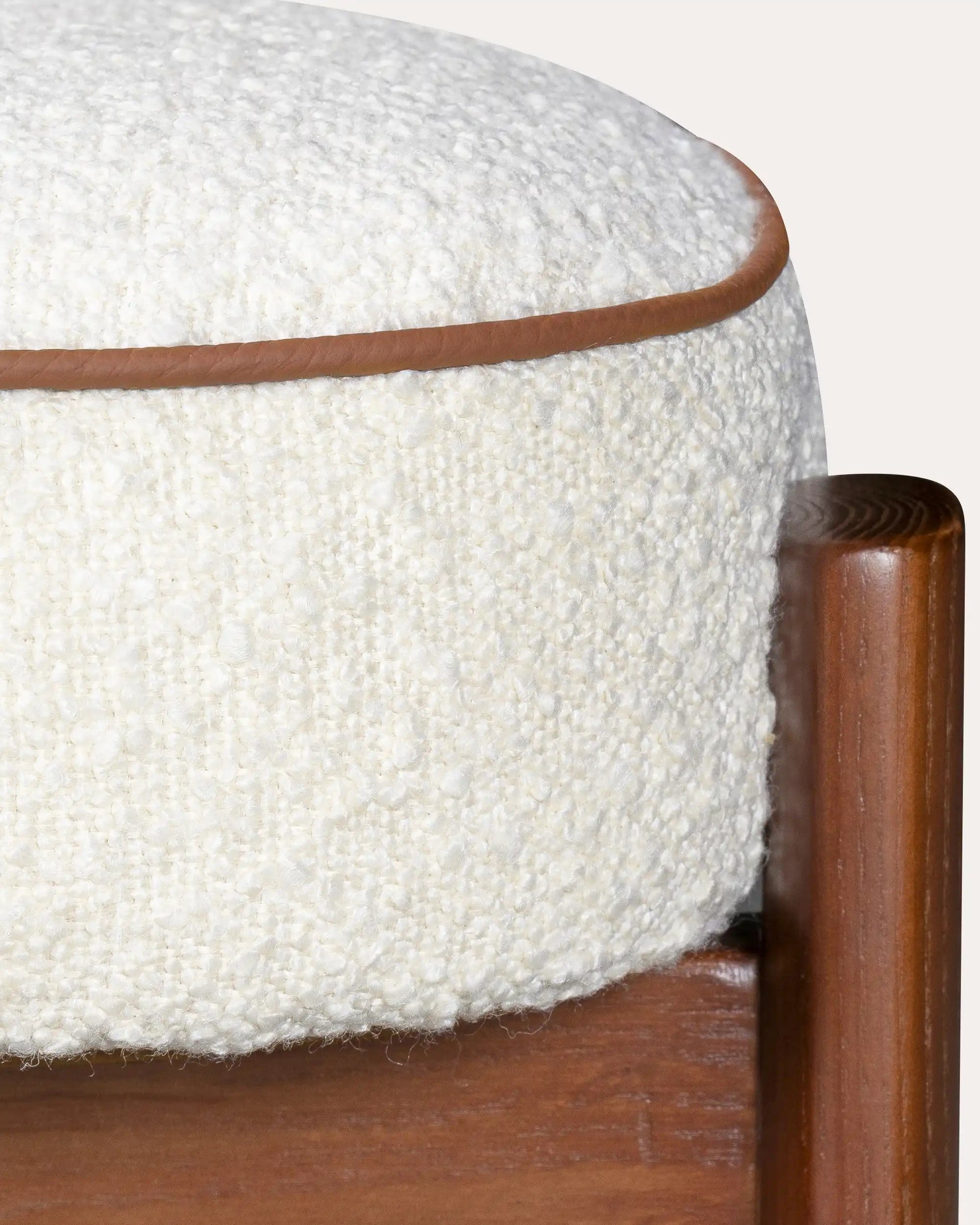 Amber Boucle Dining Chair - at KUMO HOME