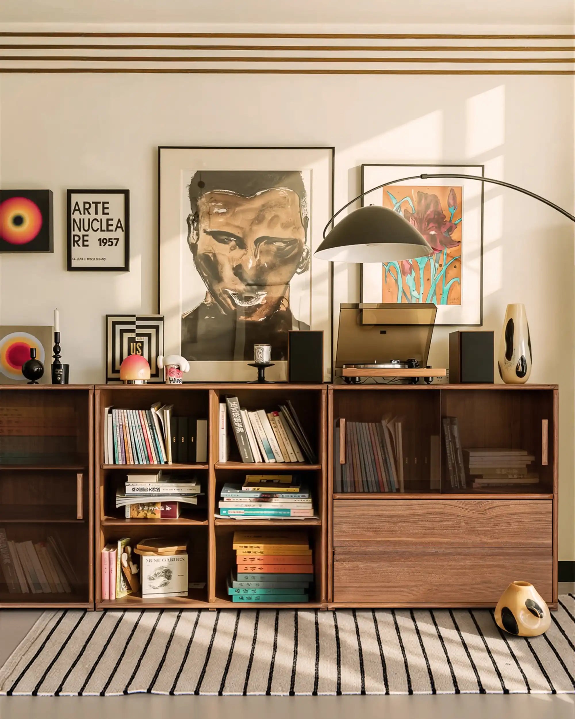 Soho Walnut Storage Cabinet | Modular Design - Drawer cabinet - at KUMO HOME