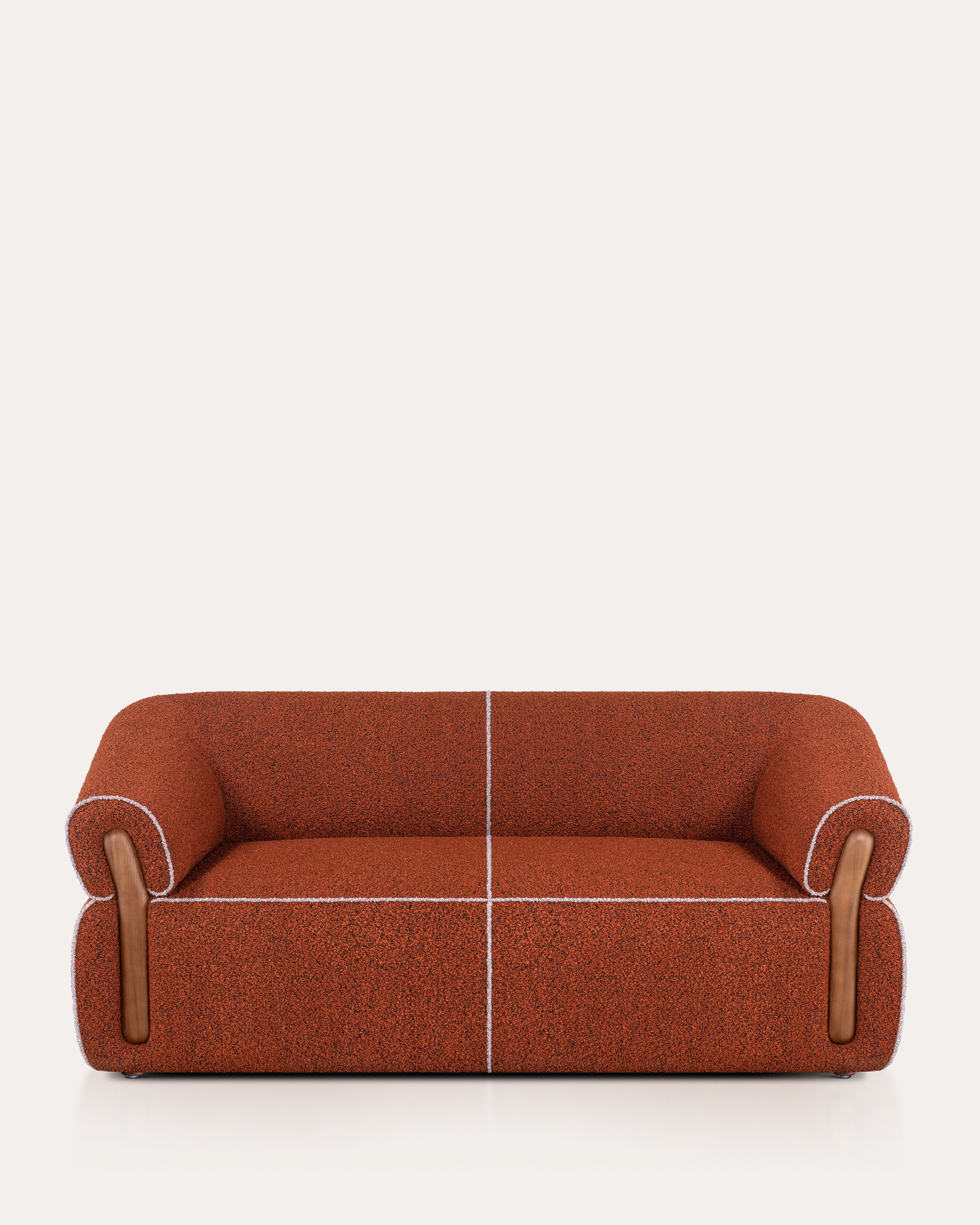 Timeless Sofa - Fire Orange