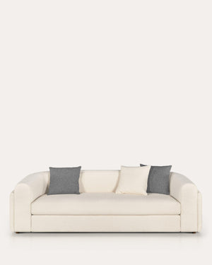 Curved Boucle Sofa - at KUMO HOME