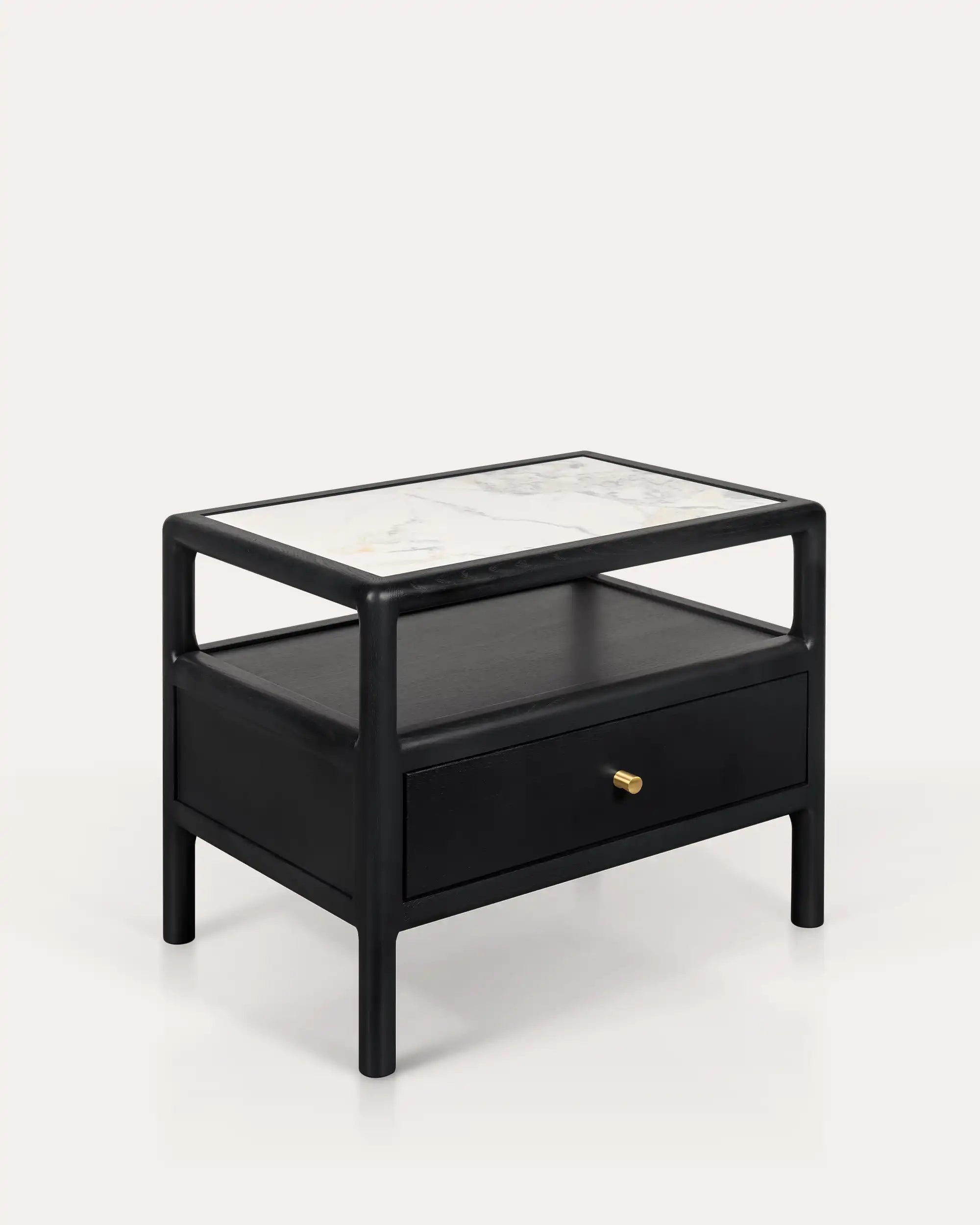 Nueva Nightstand - Black - at KUMO HOME
