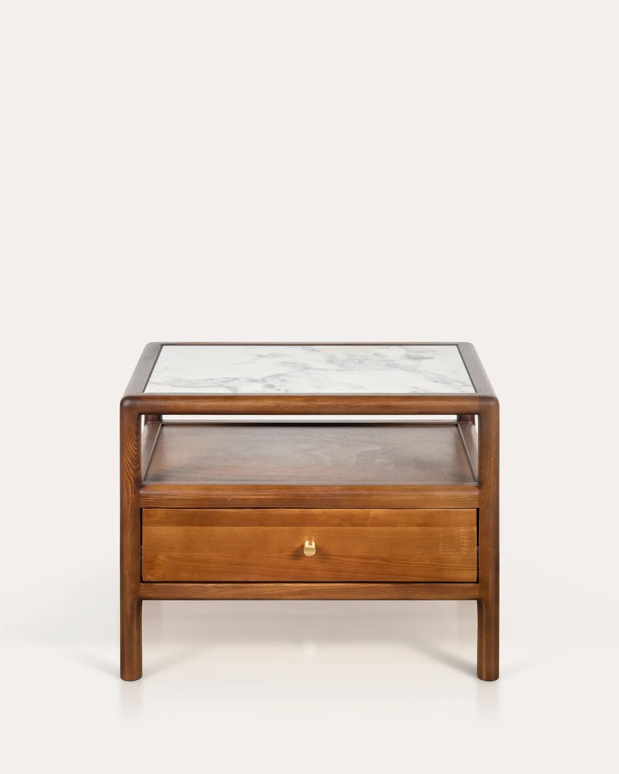 Nueva Nightstand - Walnut - at KUMO HOME