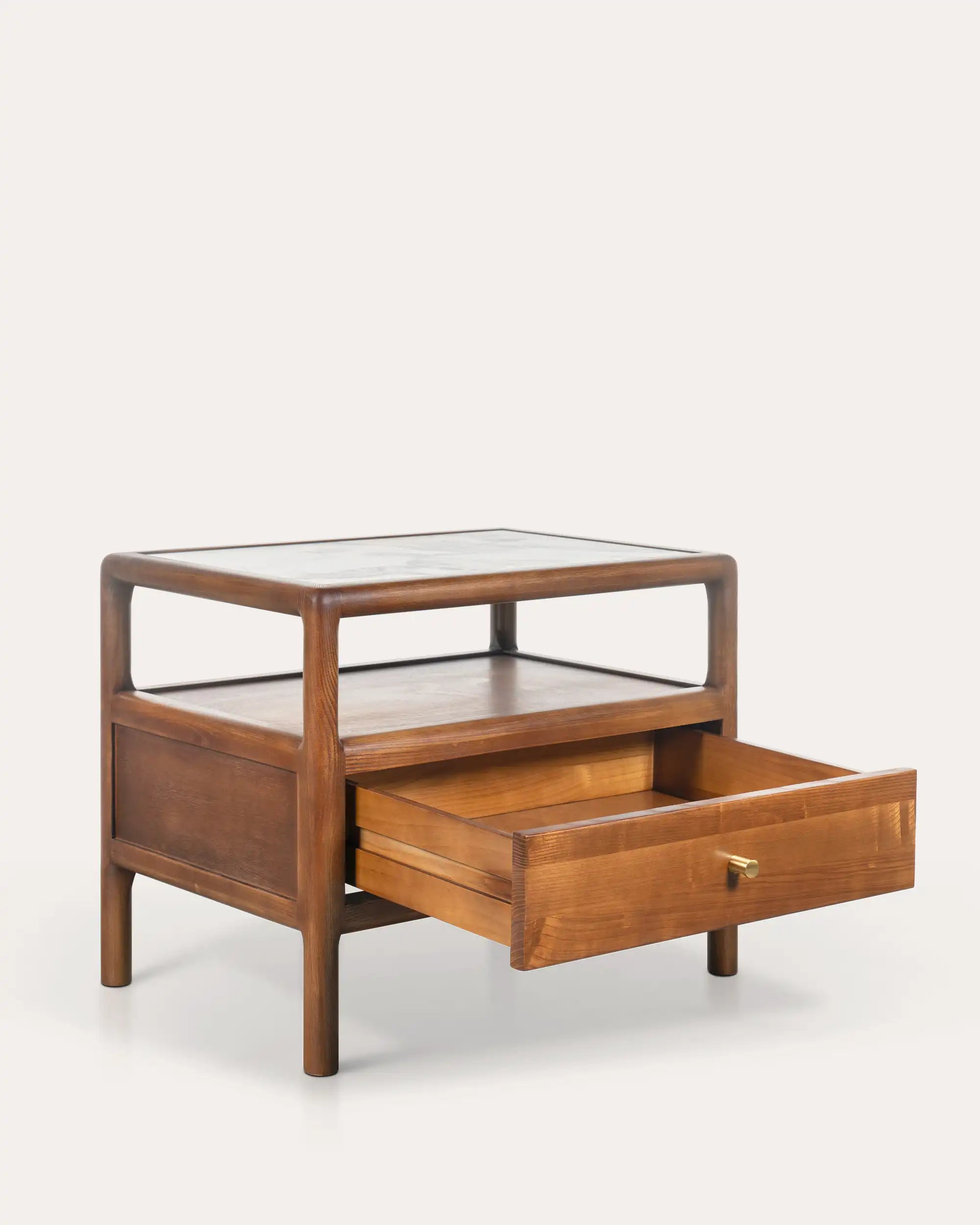 Nueva Nightstand - Walnut - at KUMO HOME