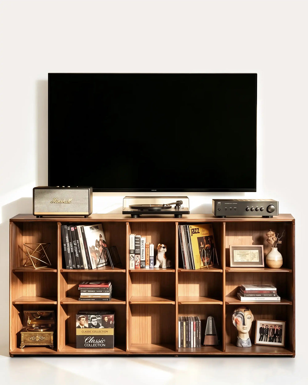 Plato Solid Wood Bookcase | Plato TV Console Cabinet