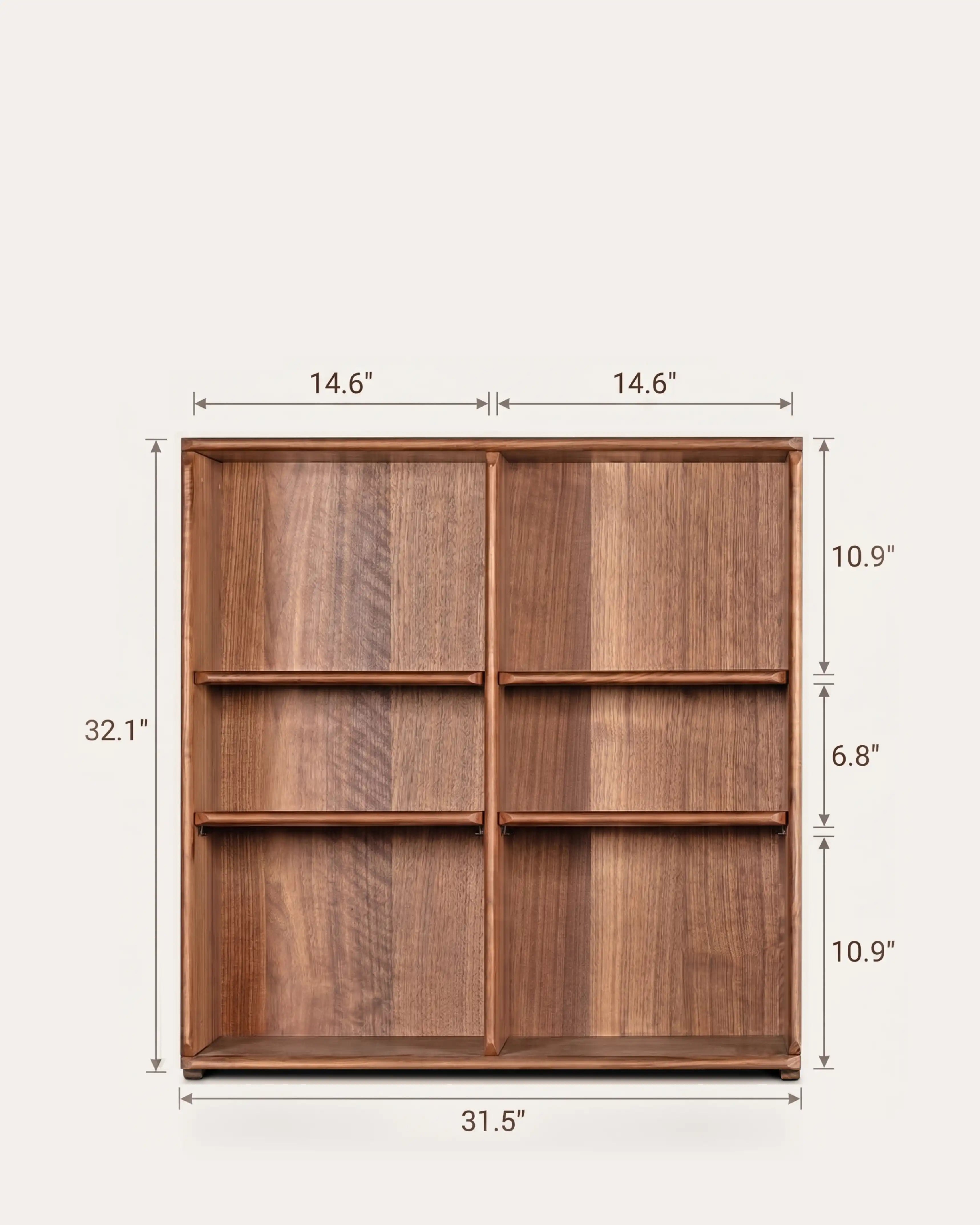 Soho Walnut Bookcase Combination | Modular Design