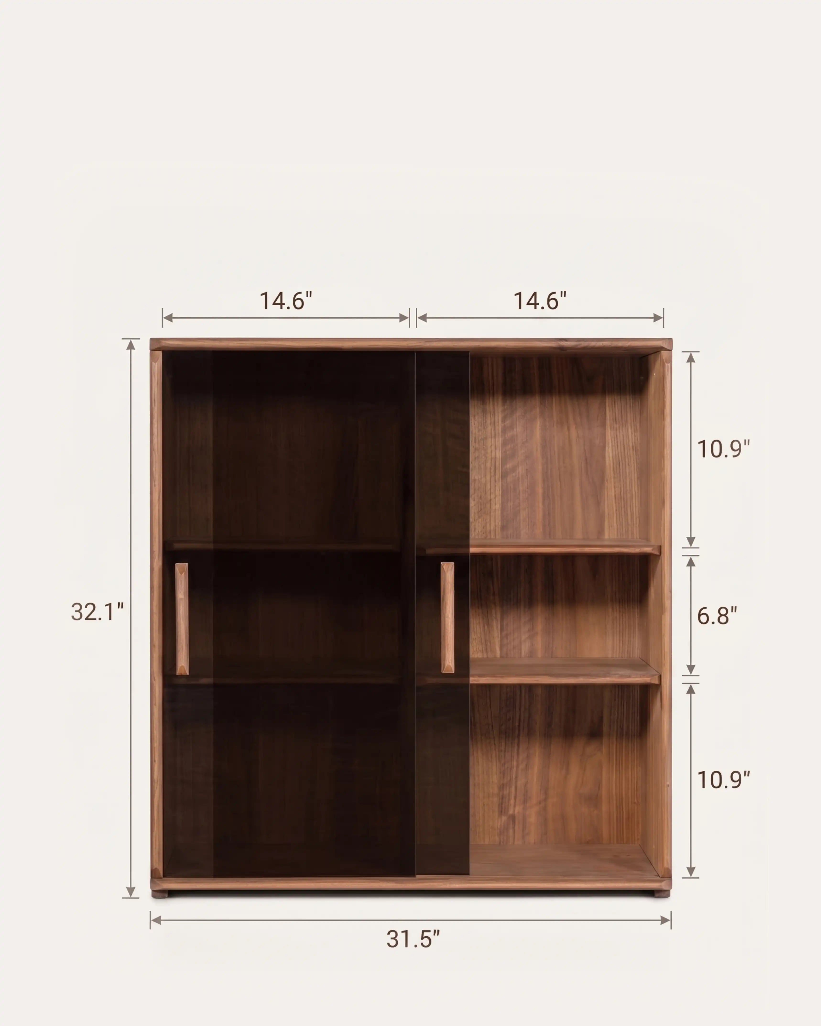 Soho Walnut Bookcase Combination | Modular Design