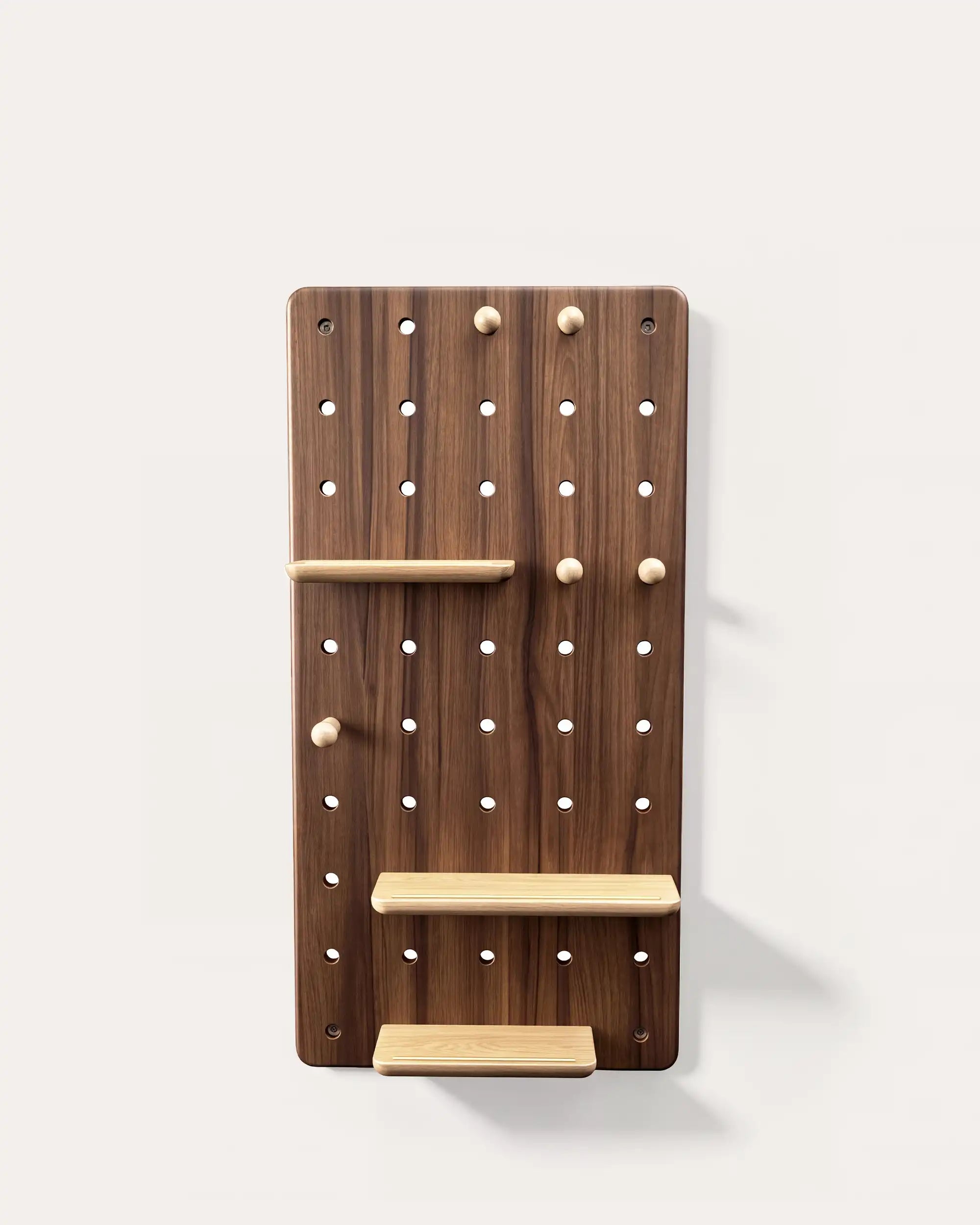 Soho Wooden Pegboard | Modular Storage | Wall Hooks Shelf